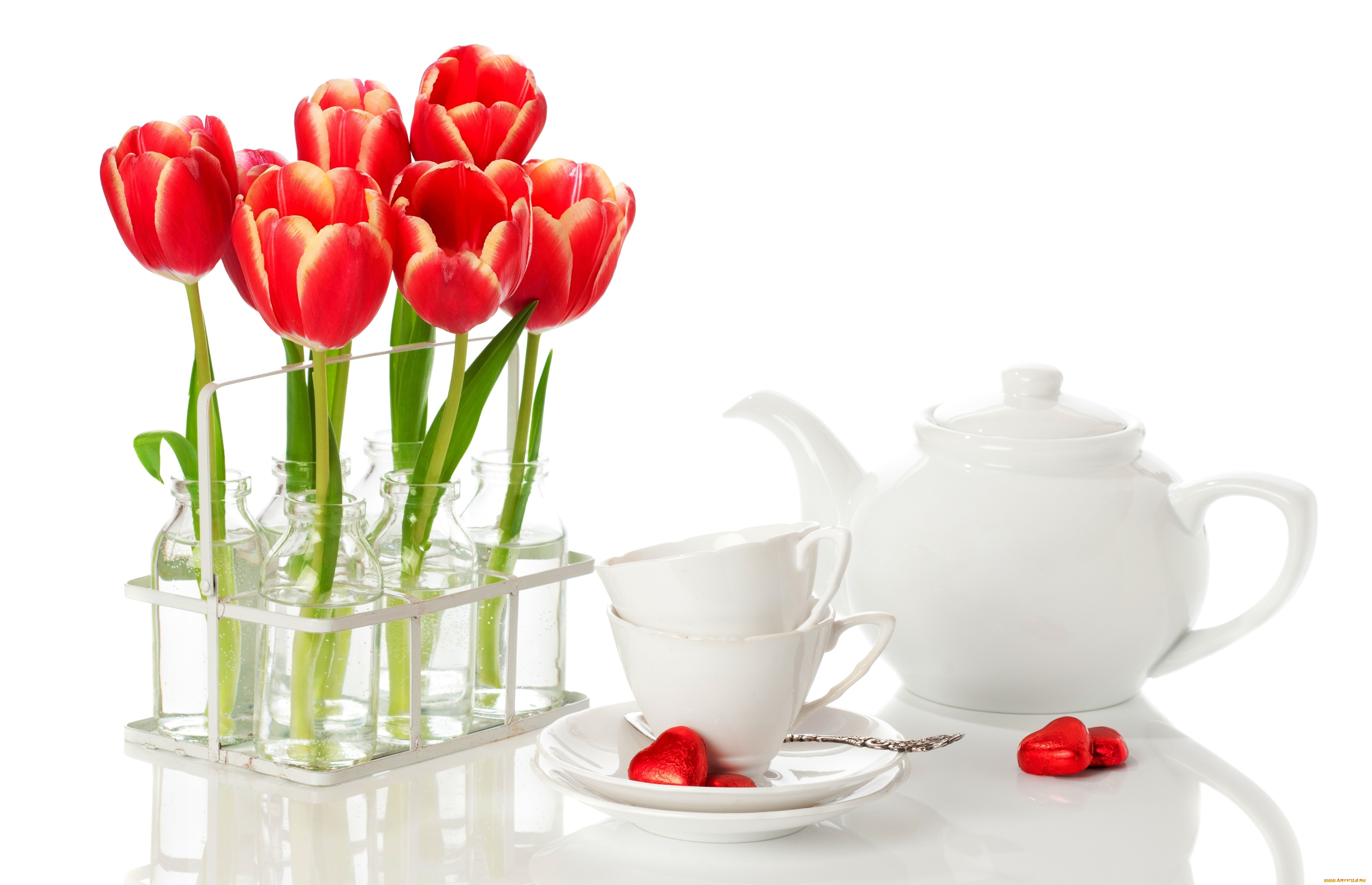 С добрым утром тюльпаны с пожеланиями красивые