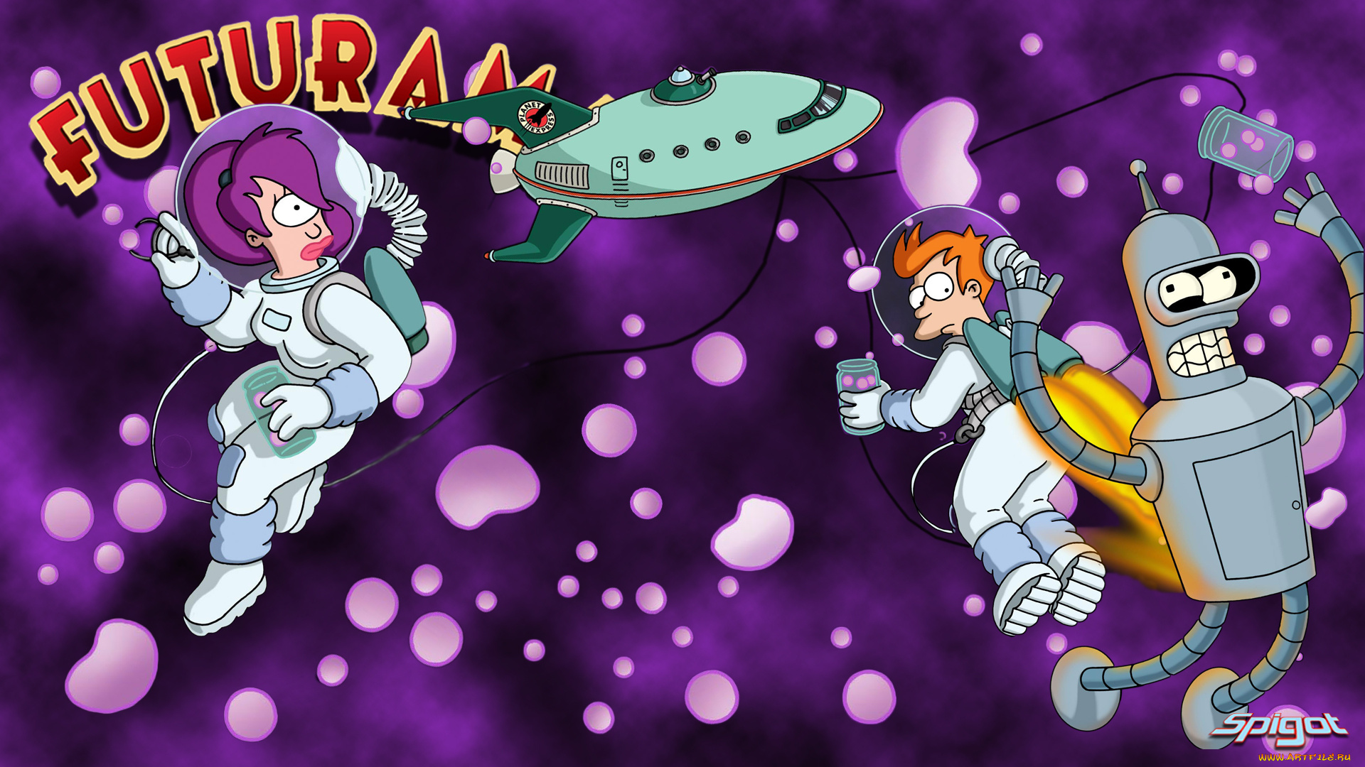 futurama, мультфильмы, футурама