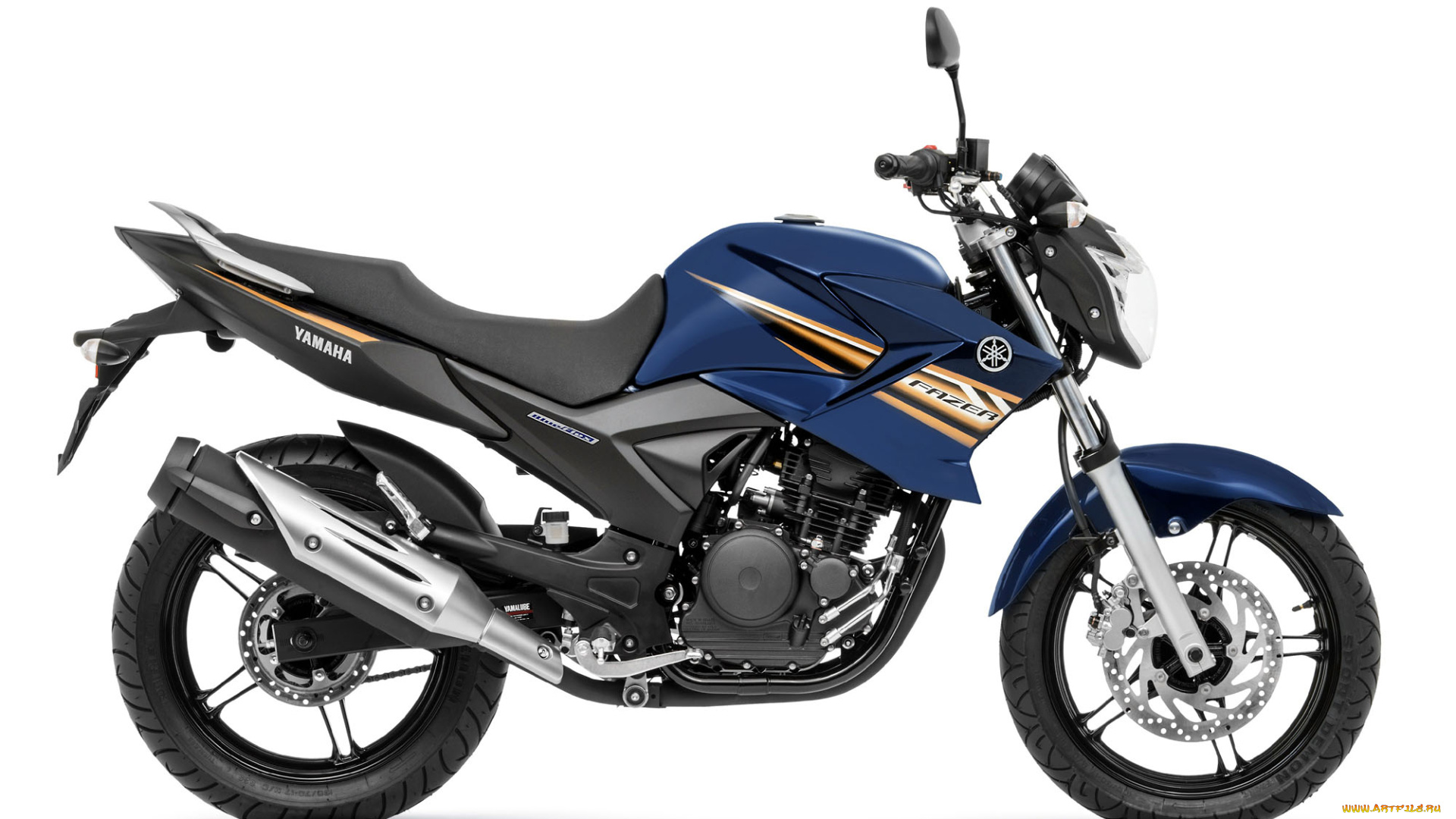 мотоциклы, yamaha, 2014, fazer, 250, blue, flex