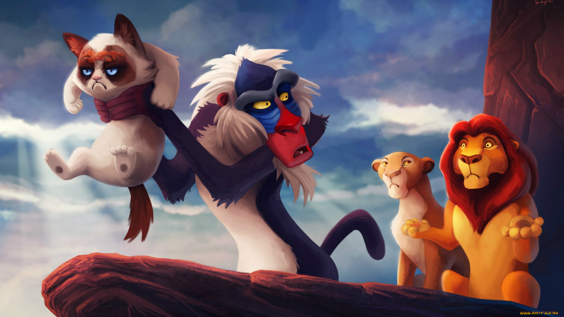 мультфильмы, the, lion, king, король, лев