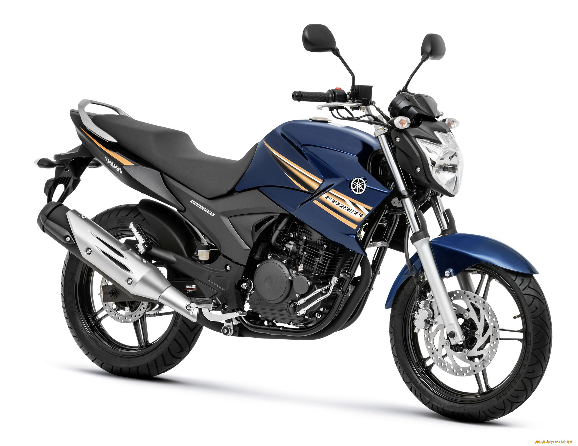 мотоциклы, yamaha, 2014, fazer, 250, blue, flex