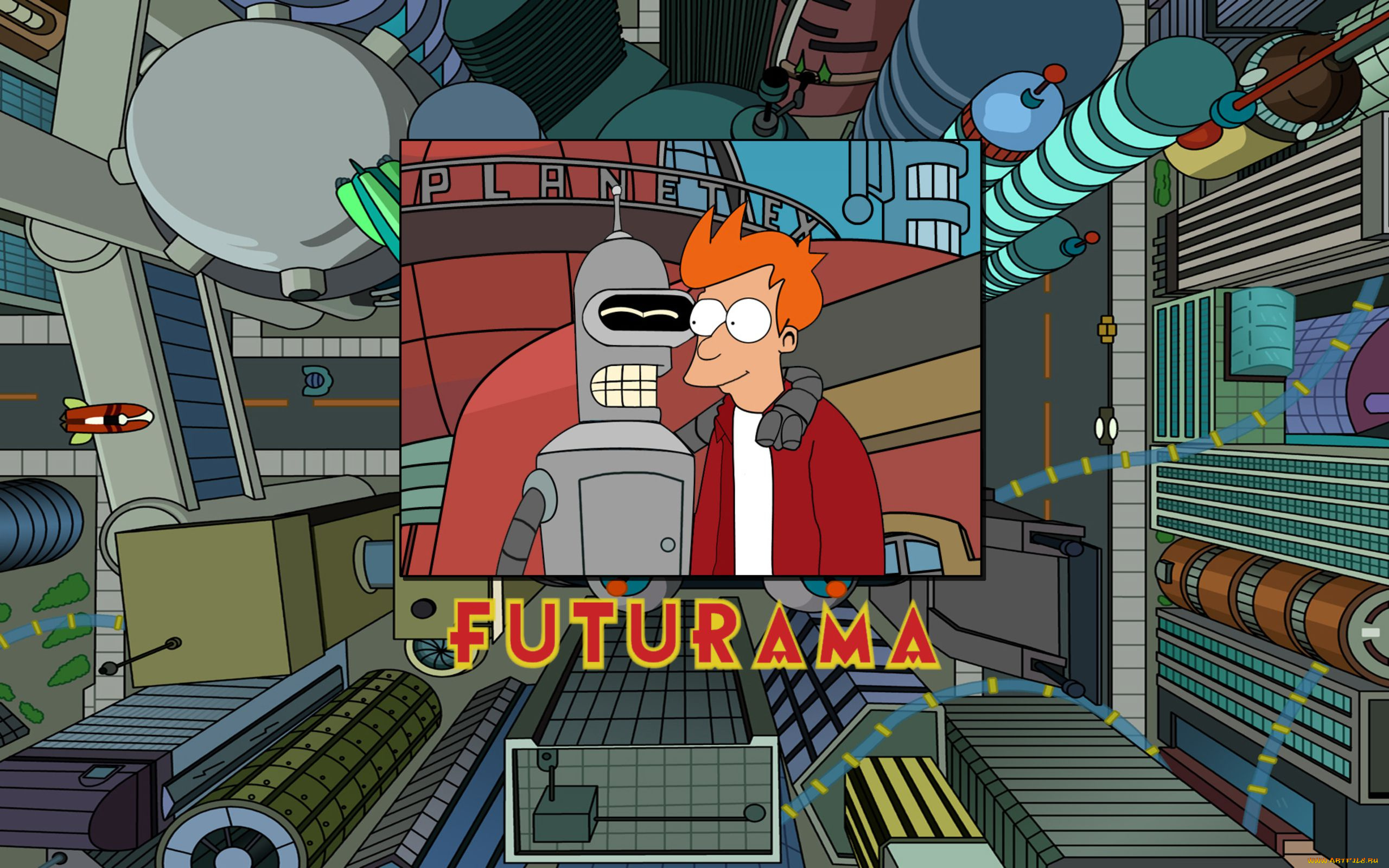 futurama, мультфильмы, футурама