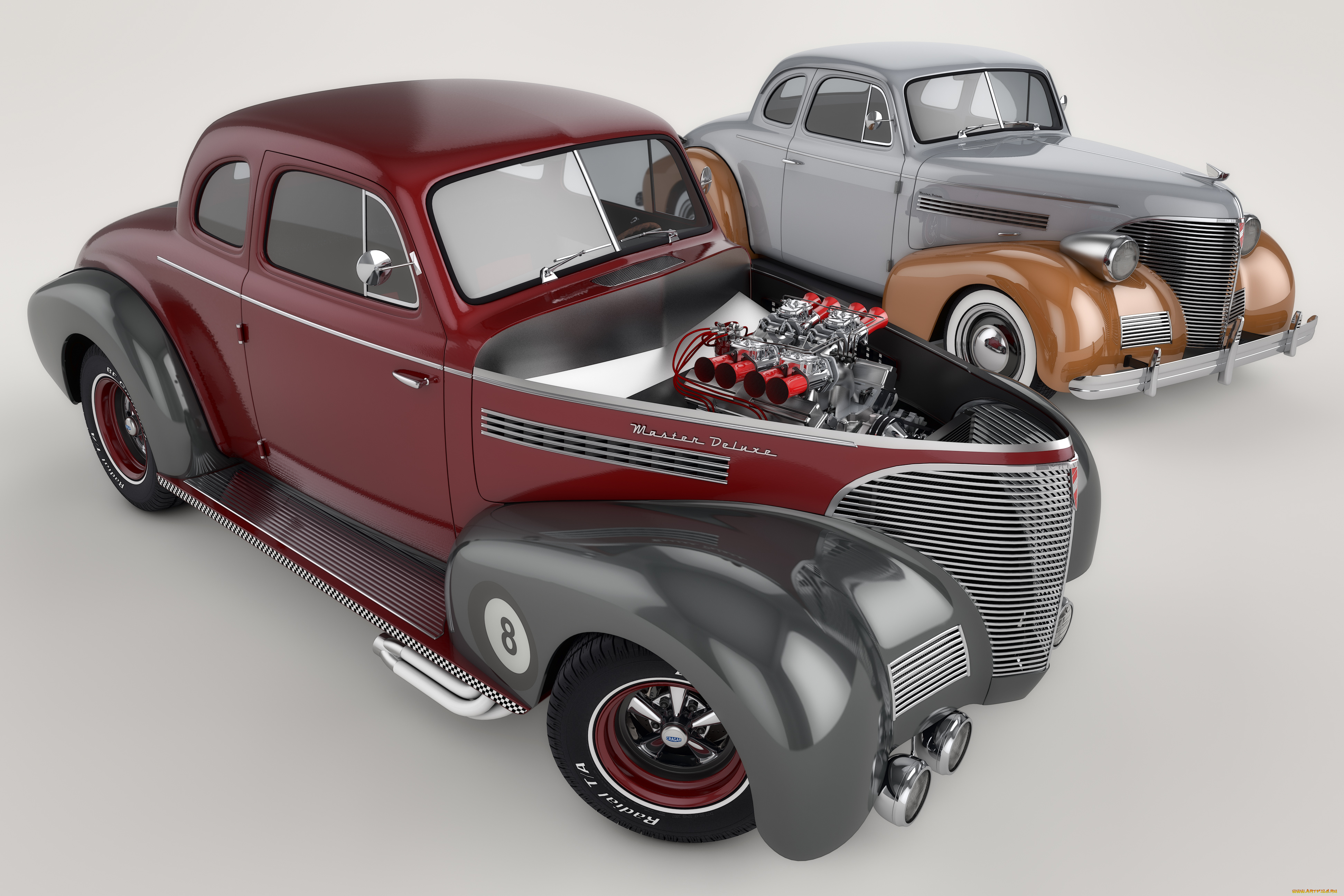 автомобили, 3д, 1939, chevrolet