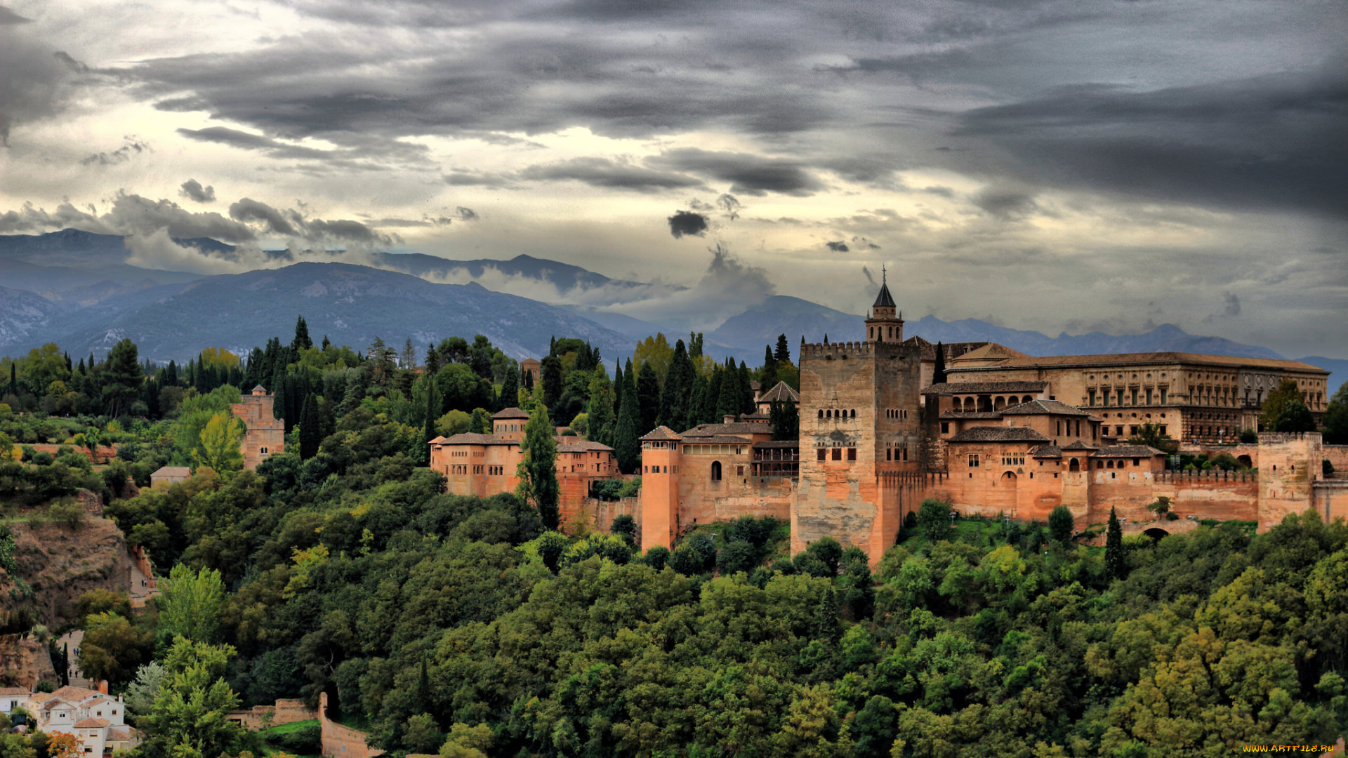 la, alhambra, города, -, дворцы, , замки, , крепости, крепость