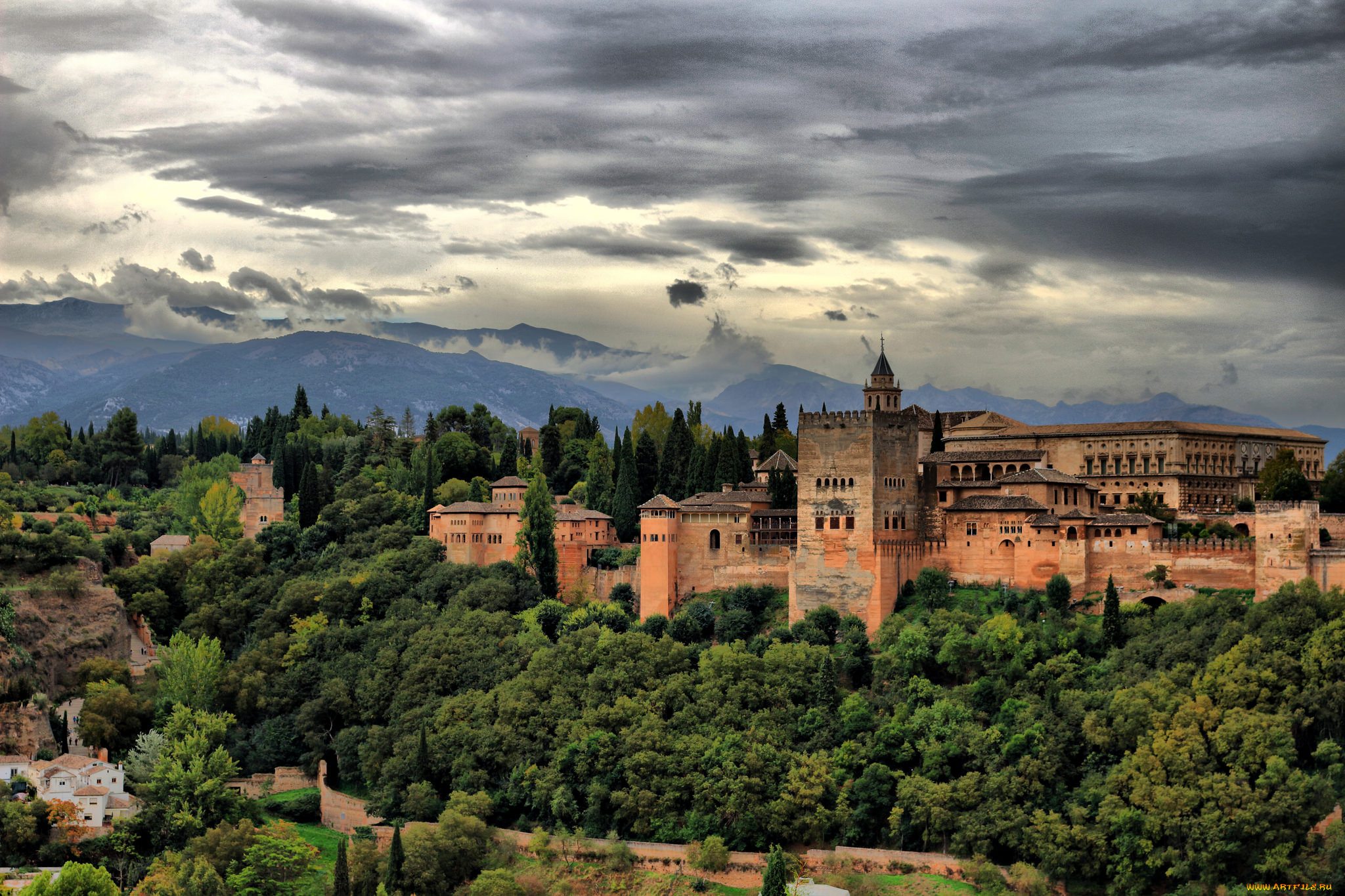 la, alhambra, города, -, дворцы, , замки, , крепости, крепость