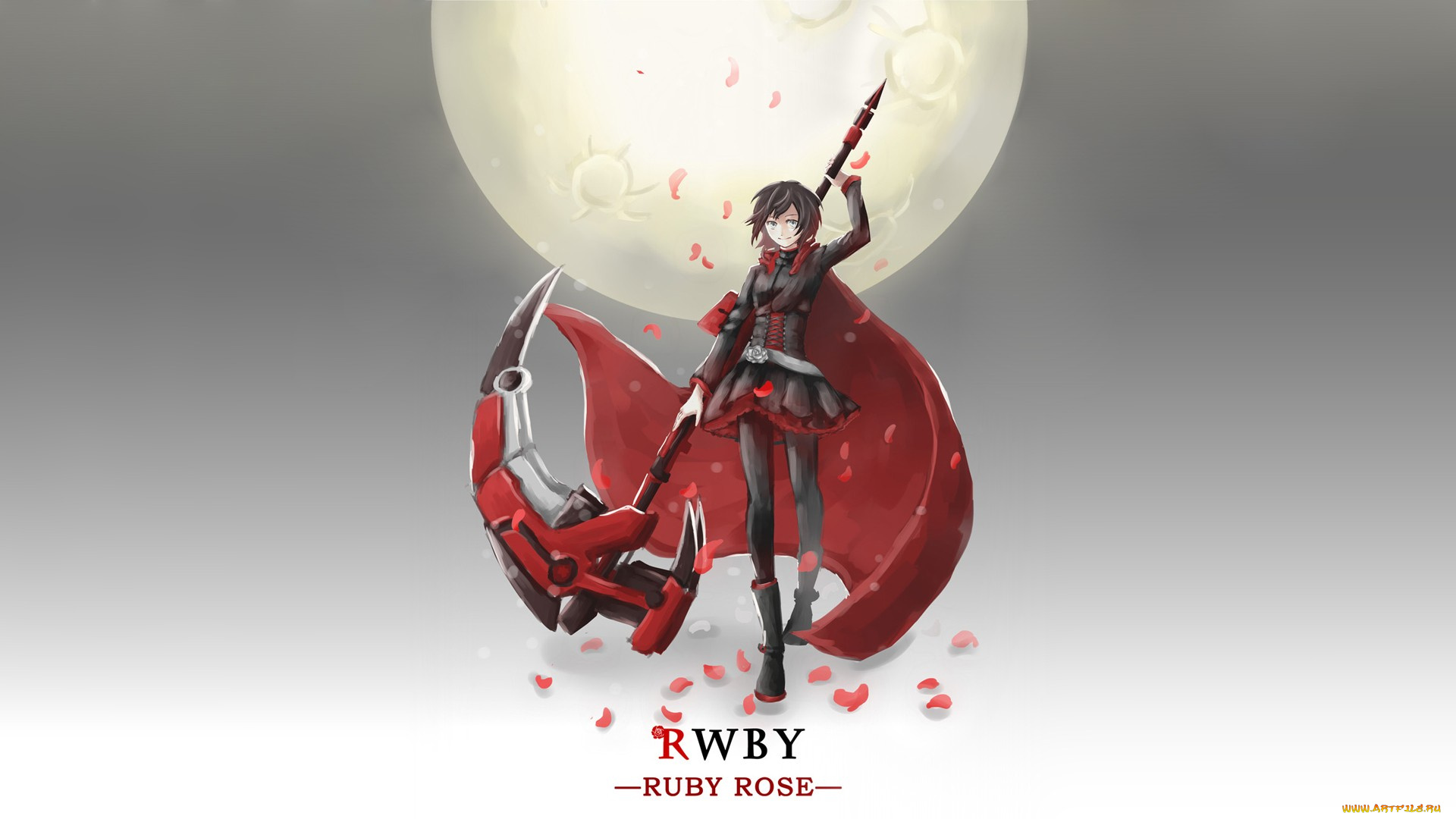 аниме, rwby, фон, взгляд, девушка