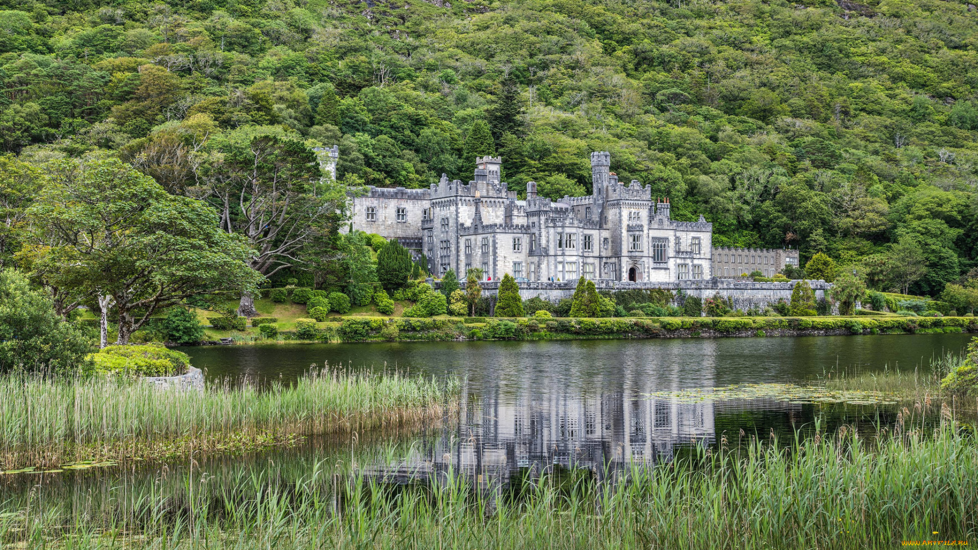 kylemore, abbey, города, -, католические, соборы, , костелы, , аббатства, простор