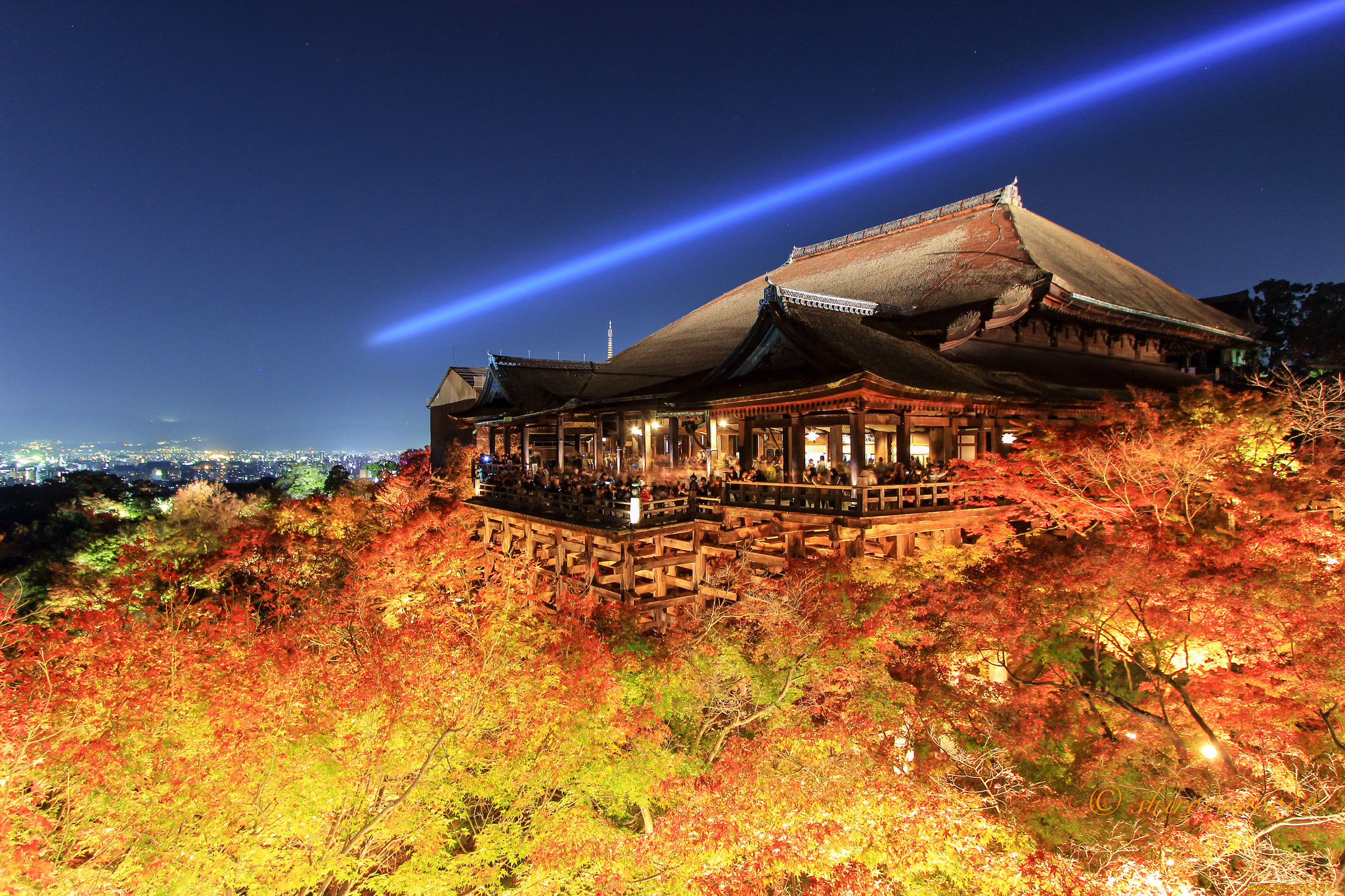 kiyomizu-dera, kyoto, города, киото, , Япония, простор