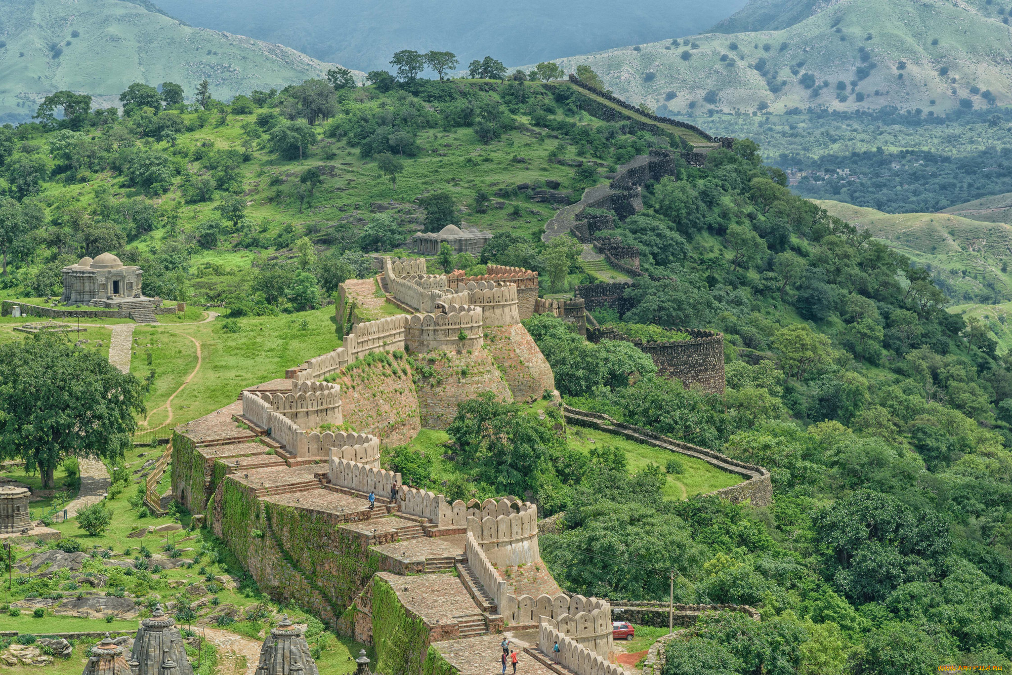 kumbhalgarh, fort, города, -, дворцы, , замки, , крепости, простор