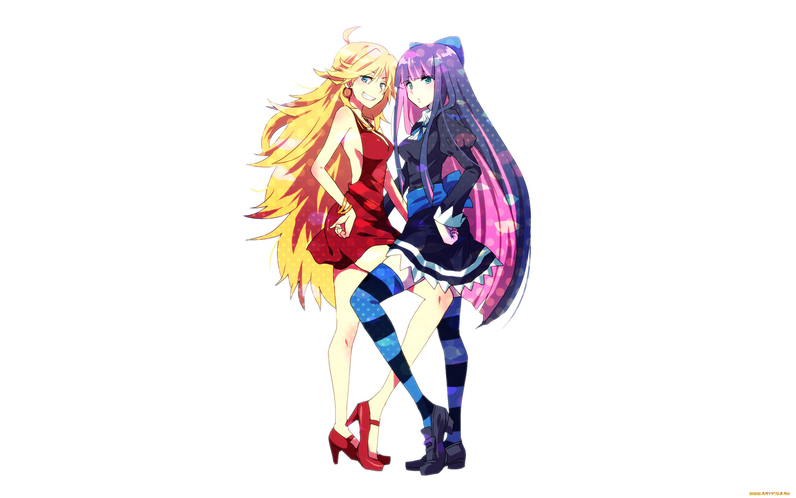 аниме, panty, &, stocking, with, garterbelt, девушка