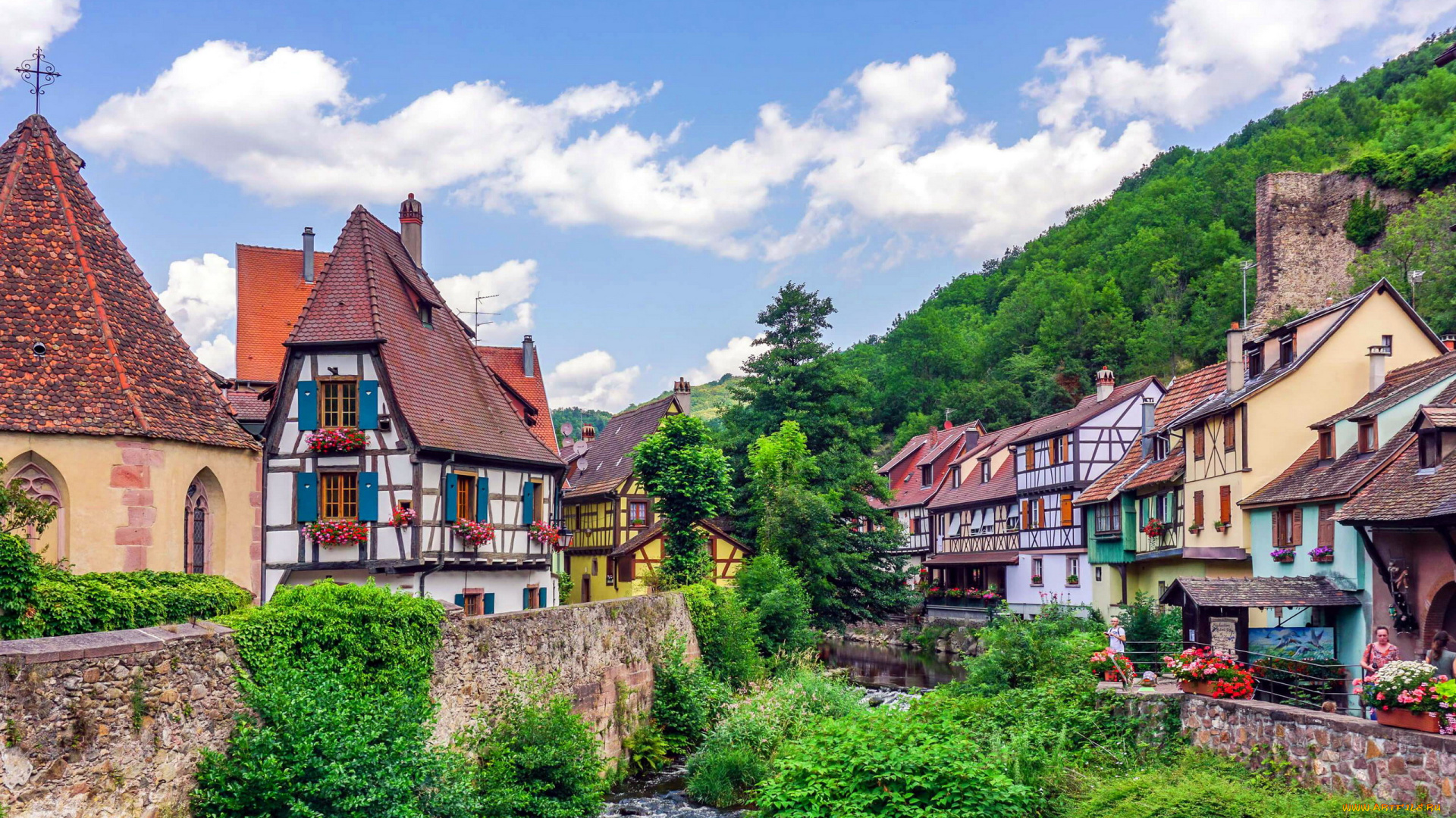 kaysersberg, france, города, -, улицы, , площади, , набережные