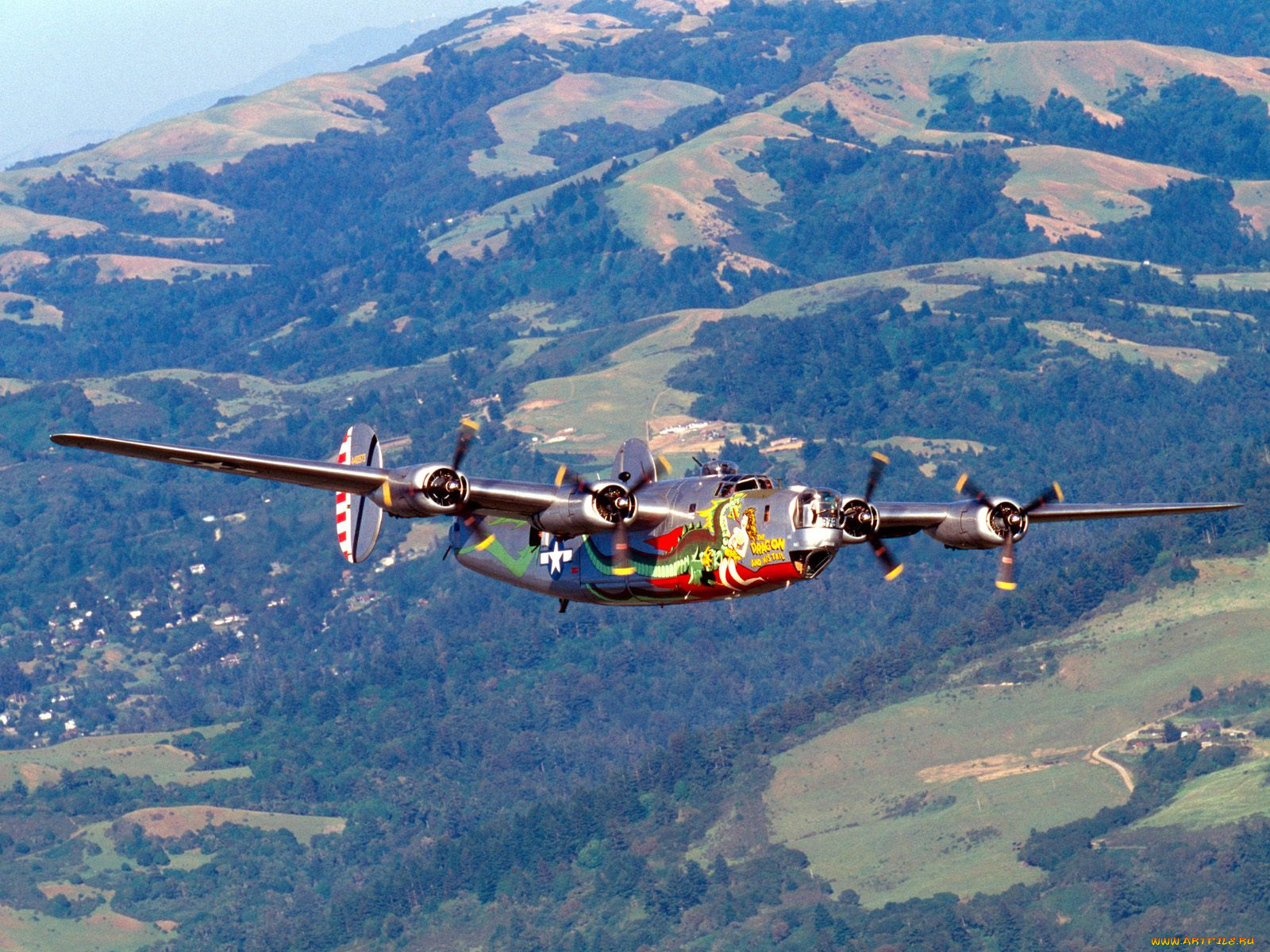 авиация, боевые, самолёты, consolidated, b-24, liberator