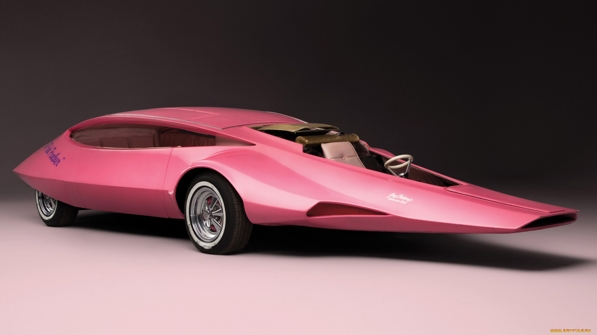 pink, panther, car, автомобили, unsort