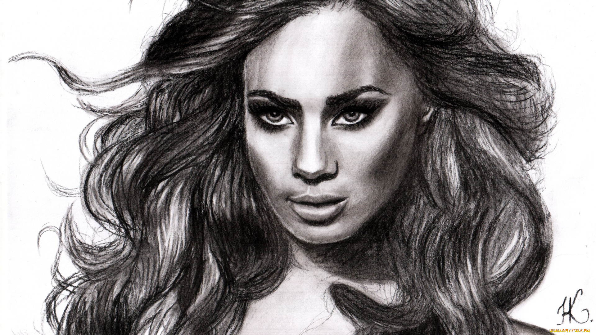 рисованные, люди, leona, lewis