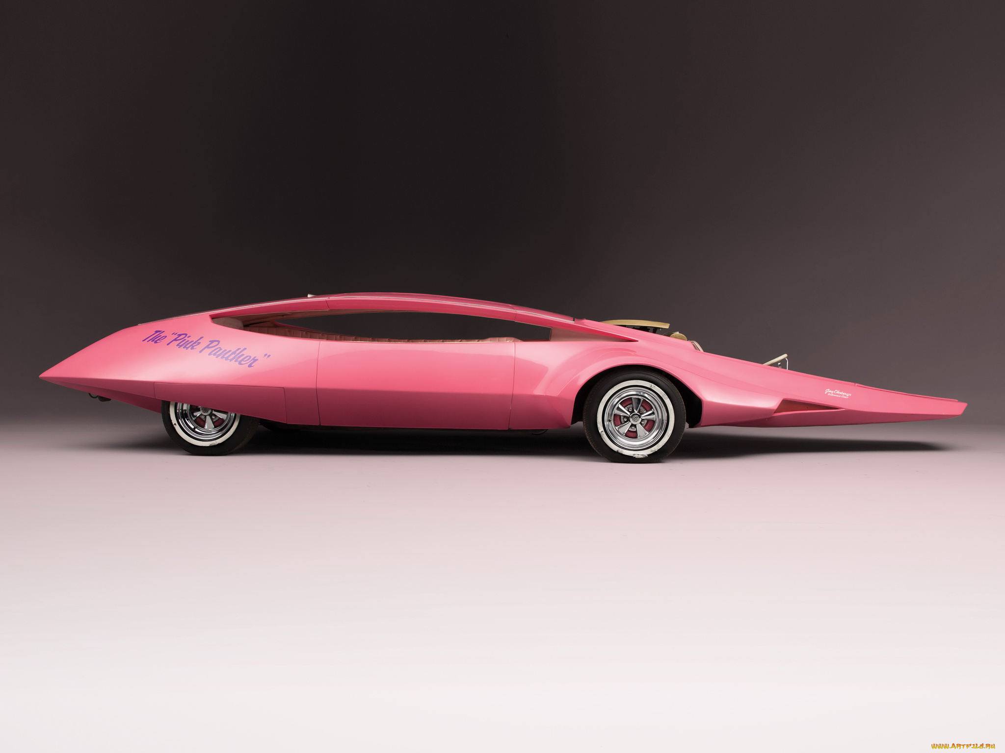 pink, panther, car, автомобили, unsort