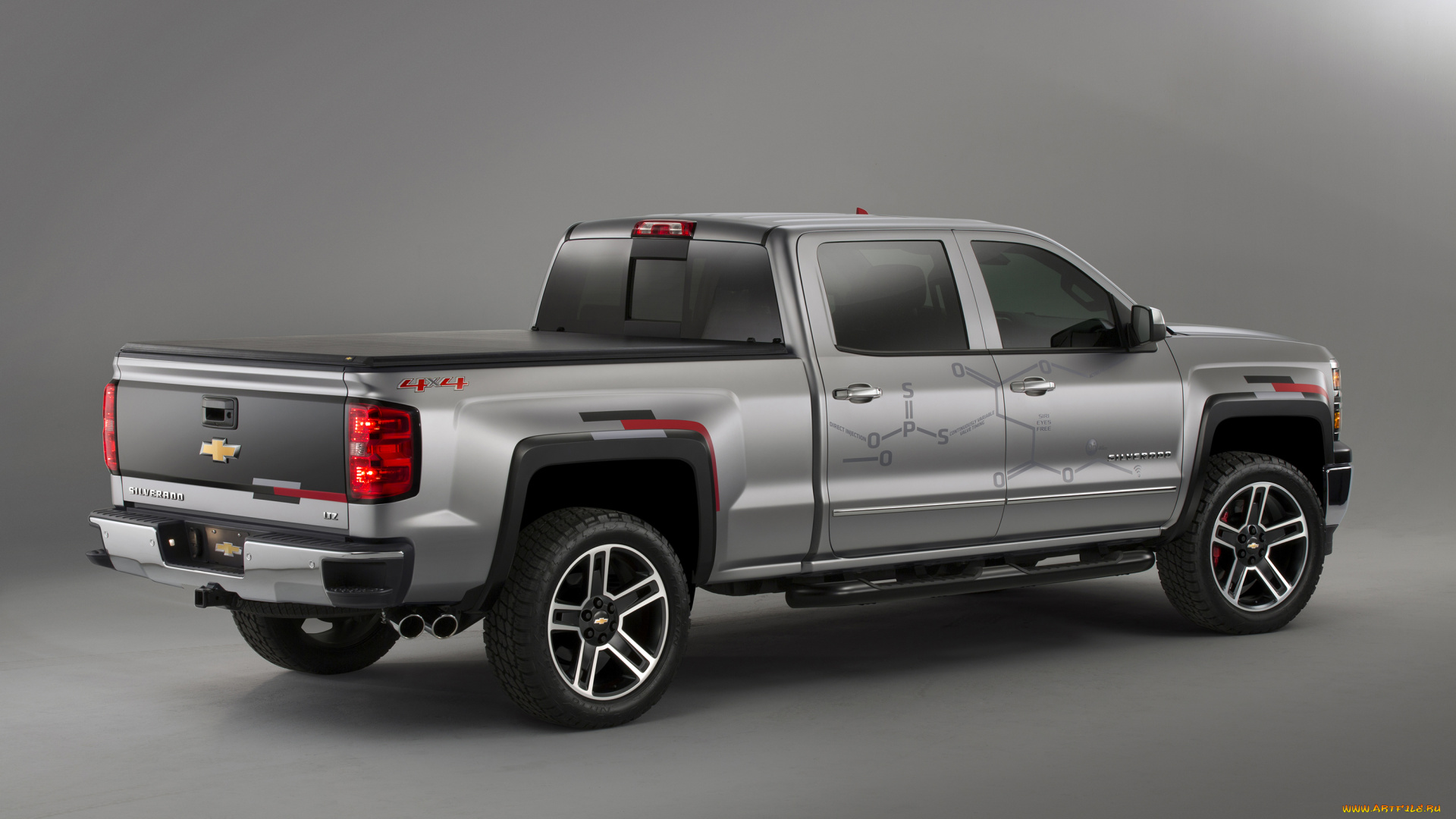 автомобили, chevrolet, 2014, серый, silverado, concept, toughnology