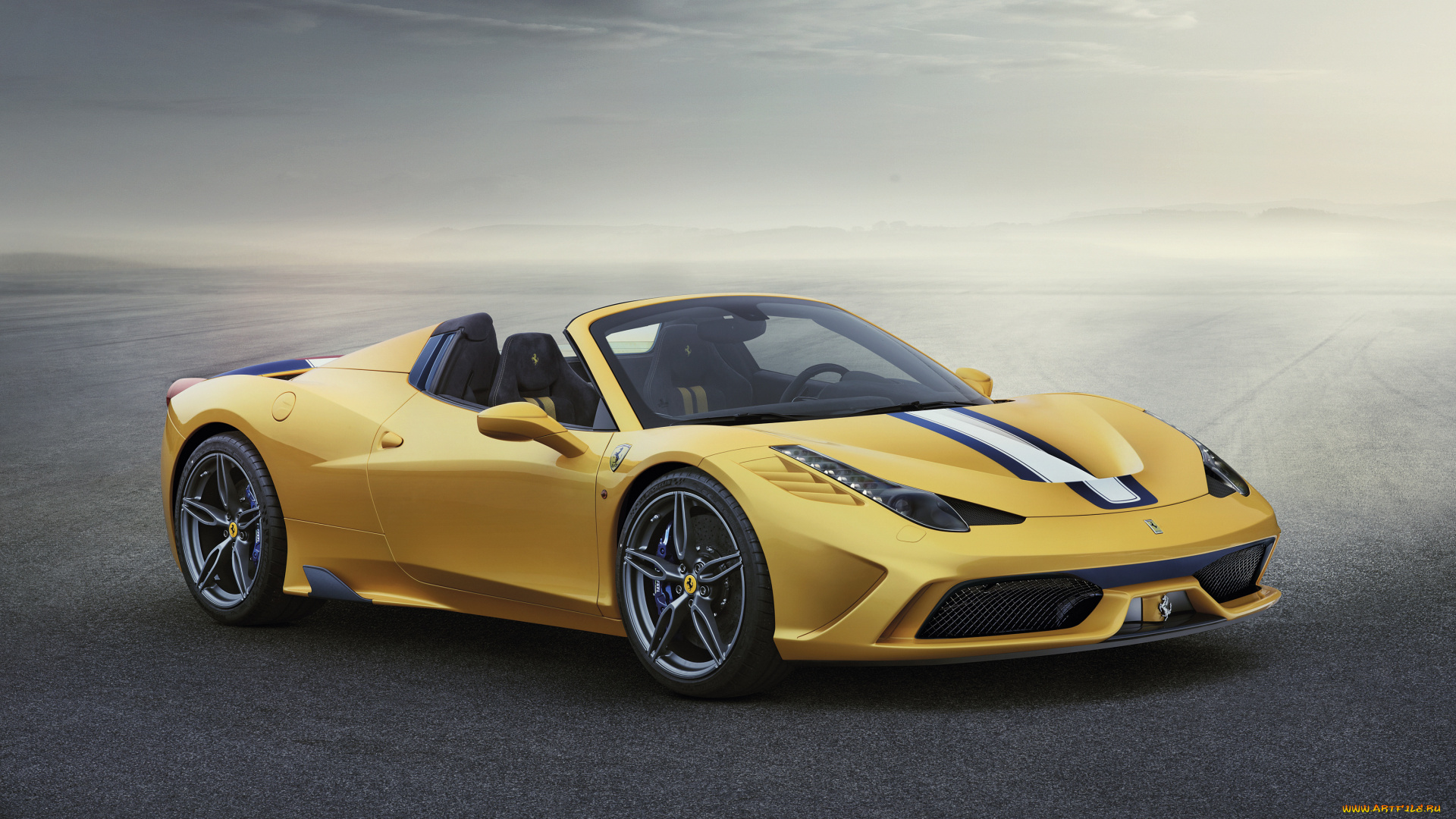 автомобили, ferrari, желтый, 2014г, speciale, a, 458