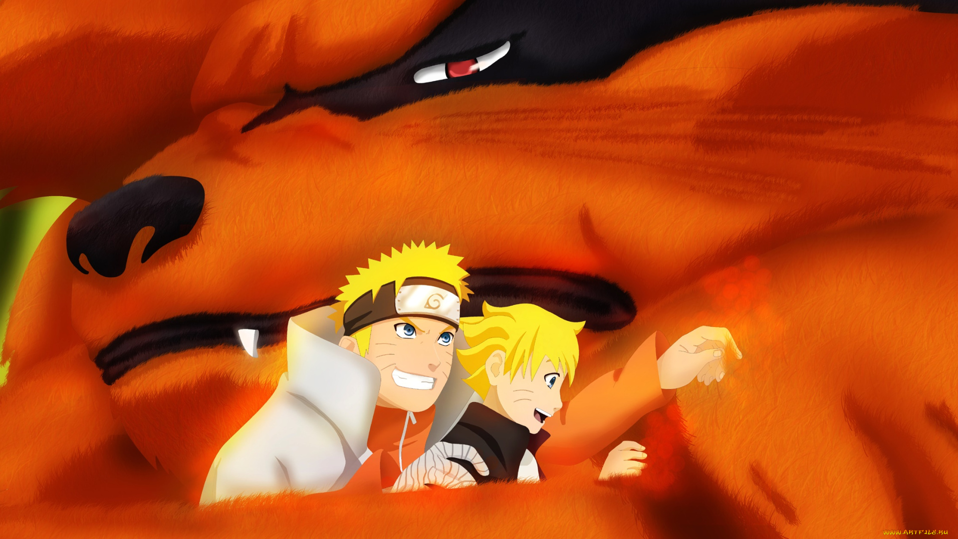 аниме, naruto, kurama, boruto