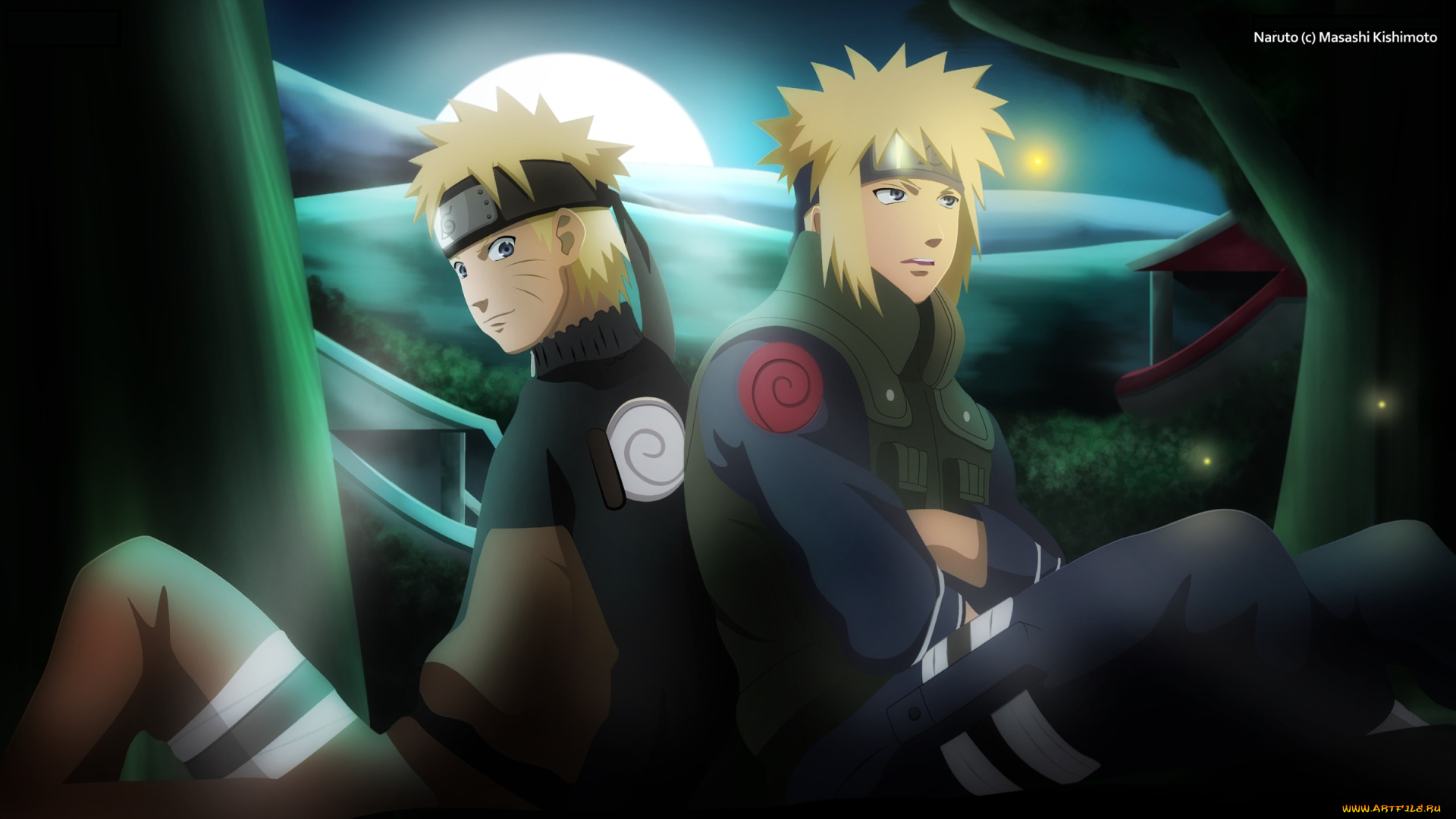 аниме, naruto, minato