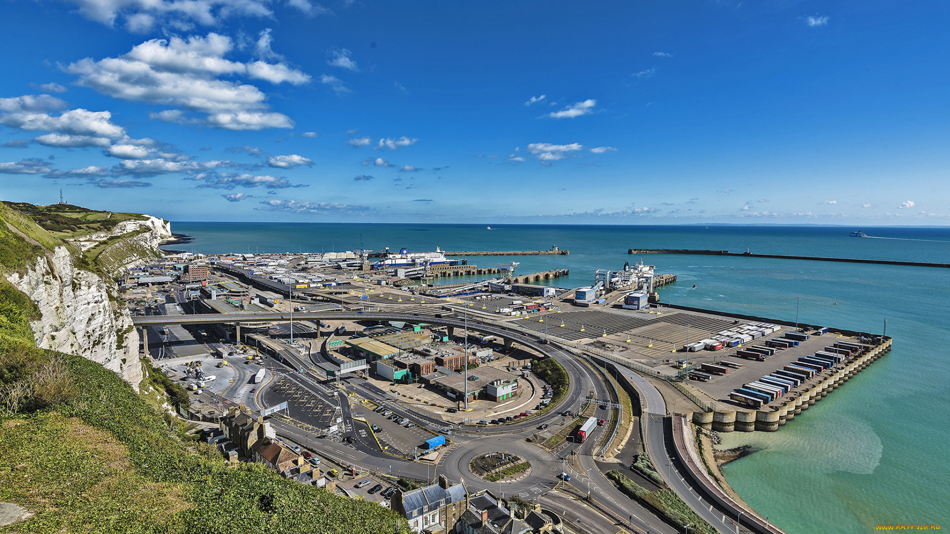 dover, harbour, uk, , white, cliffs, корабли, порты, , , причалы, терминал, порт