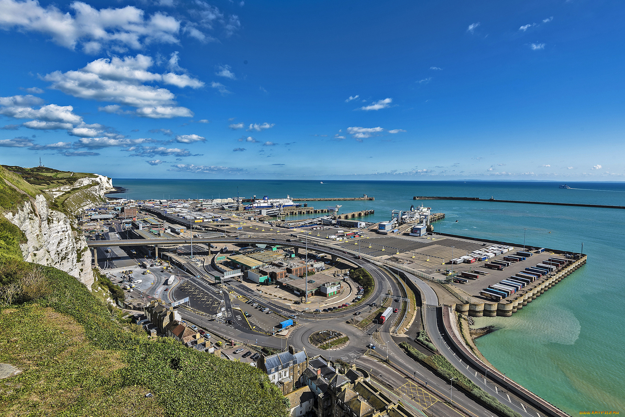 dover, harbour, uk, , white, cliffs, корабли, порты, , , причалы, терминал, порт