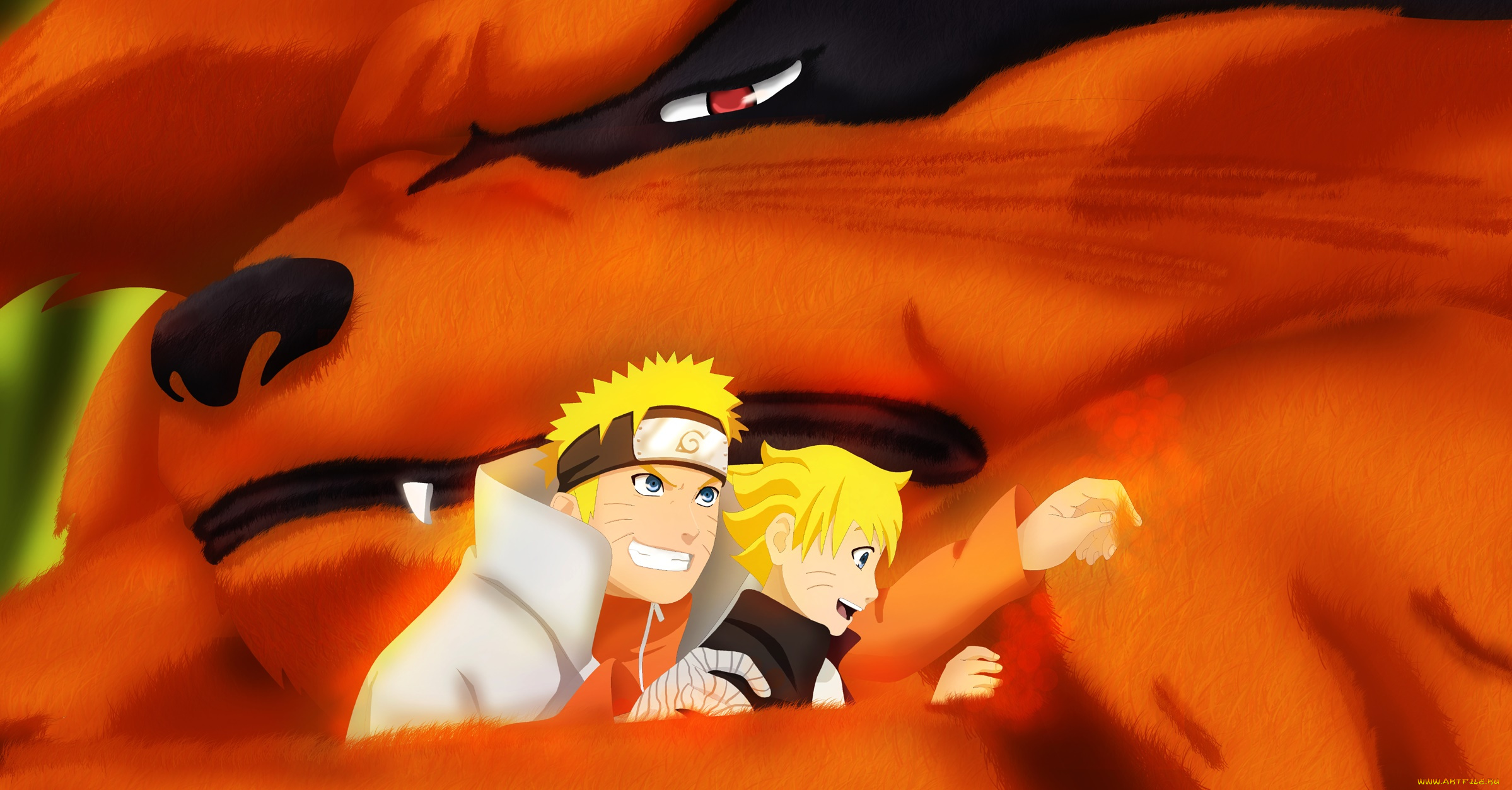 аниме, naruto, kurama, boruto