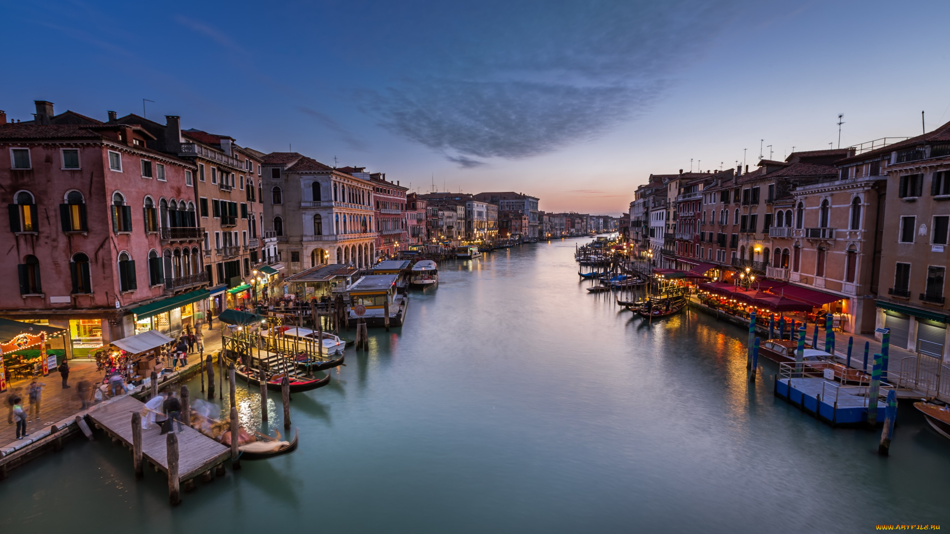 города, венеция, , италия, венеция, rialto, bridge, italy, venice, grand, canal, channel, канал, sunset, panorama