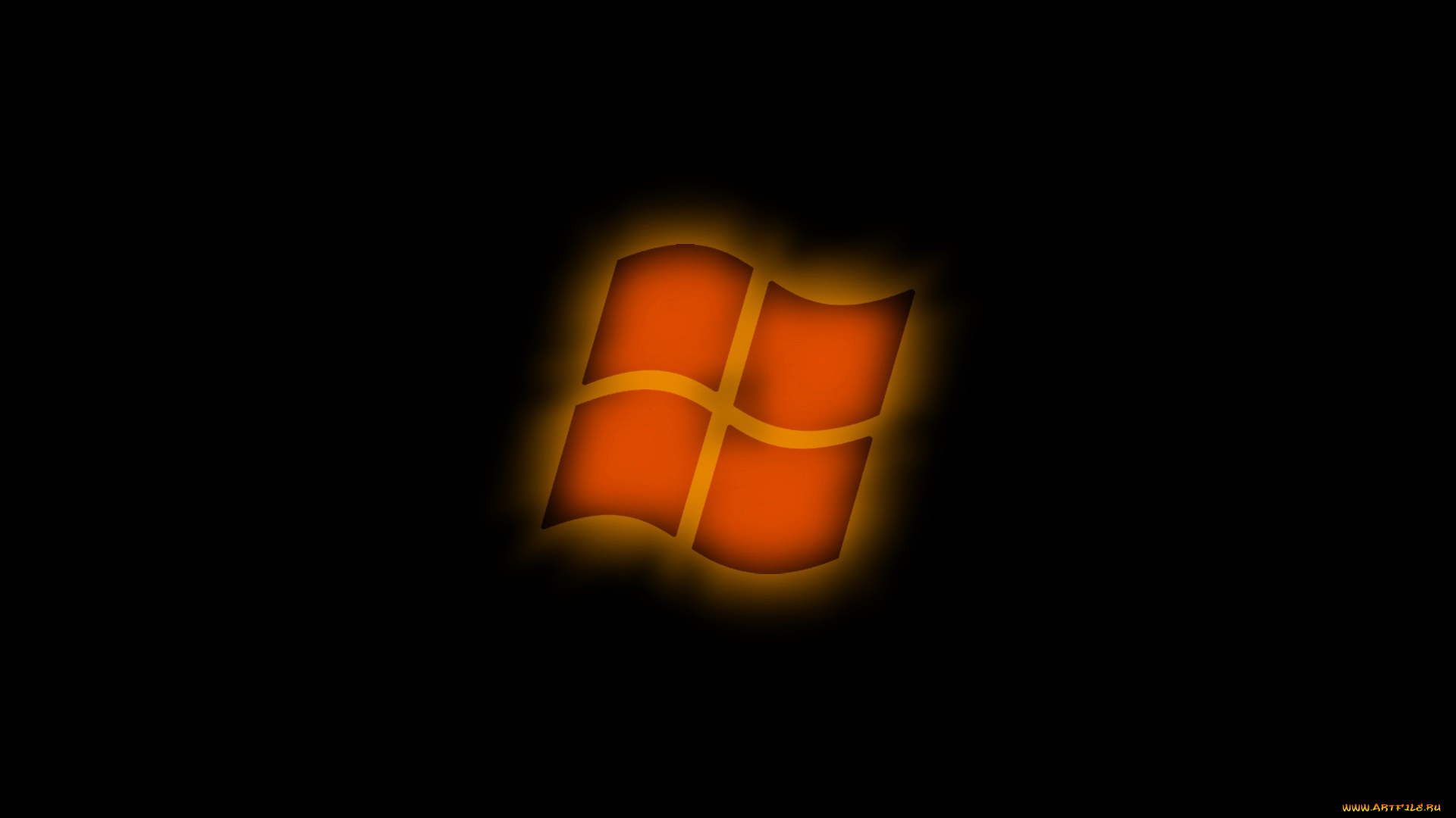 Уплывающий логотип Windows Xp бесплатно