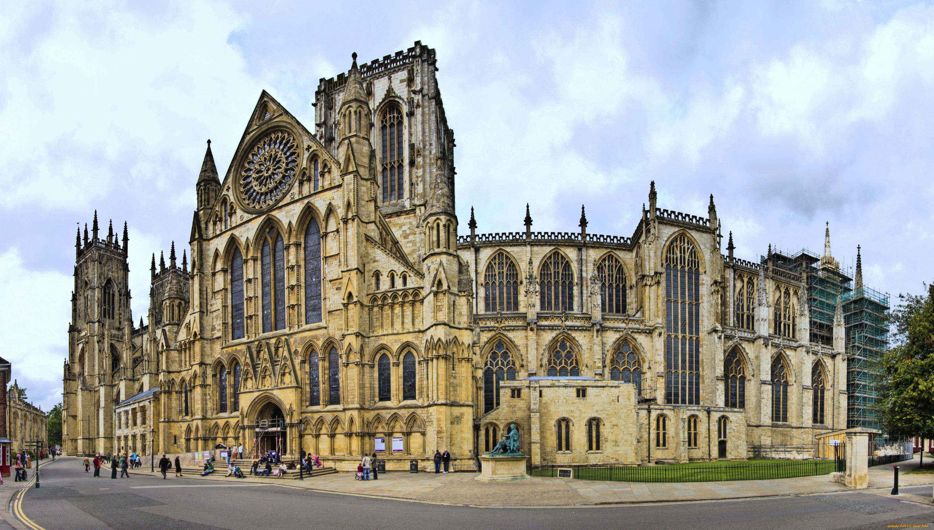 minster, , york, города, -, улицы, , площади, , набережные, простор