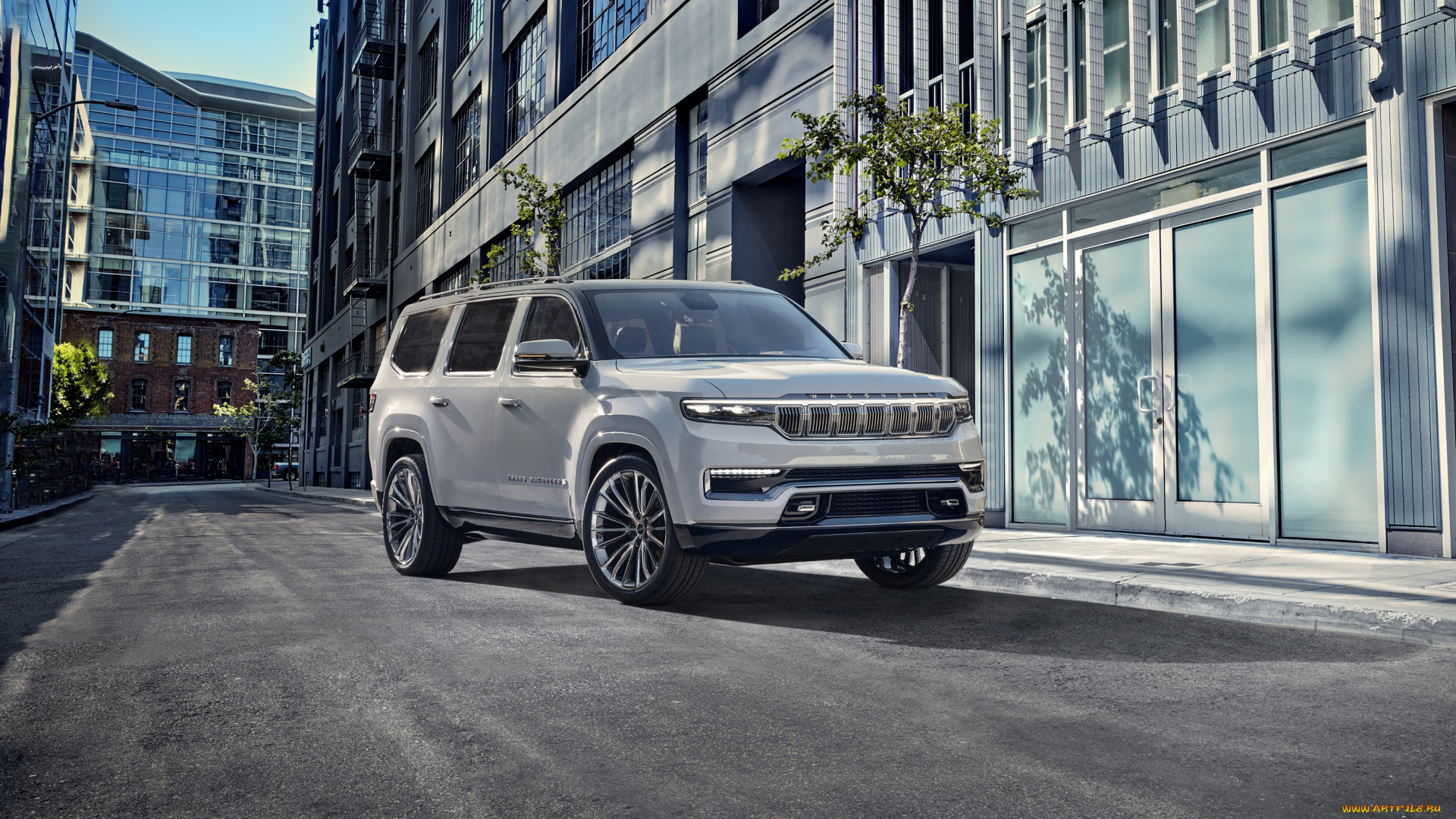 jeep, grand, wagoneer, concept, 2020, автомобили, jeep, новая, модель, grand, wagoneer, concept, 2020, белый, американские