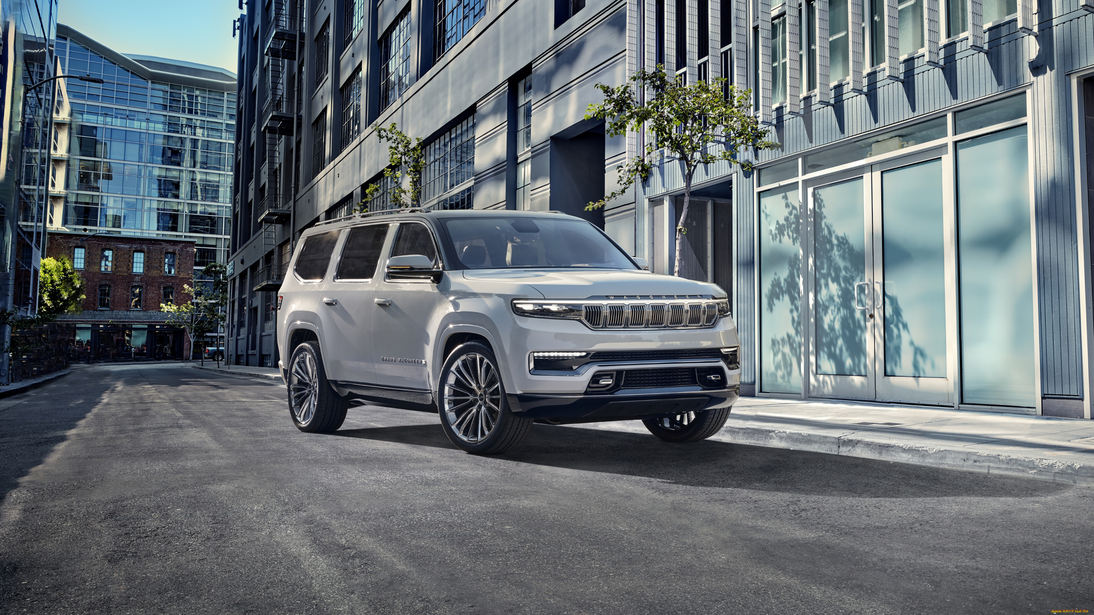 jeep, grand, wagoneer, concept, 2020, автомобили, jeep, новая, модель, grand, wagoneer, concept, 2020, белый, американские