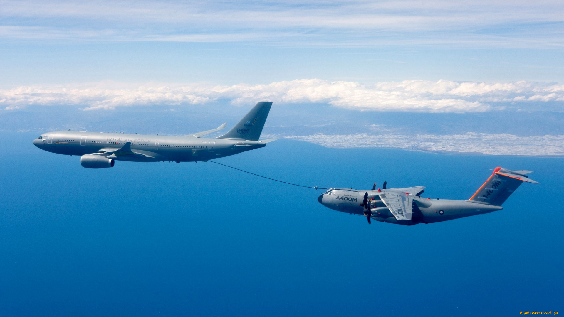 авиация, разные, вместе, самолет, airbus, a330, mrtt, военный, дозаправка, в, воздухе, королевские, военно, воздушные, силы