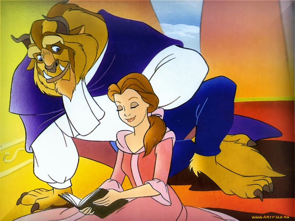 мультфильмы, beauty, and, the, beast