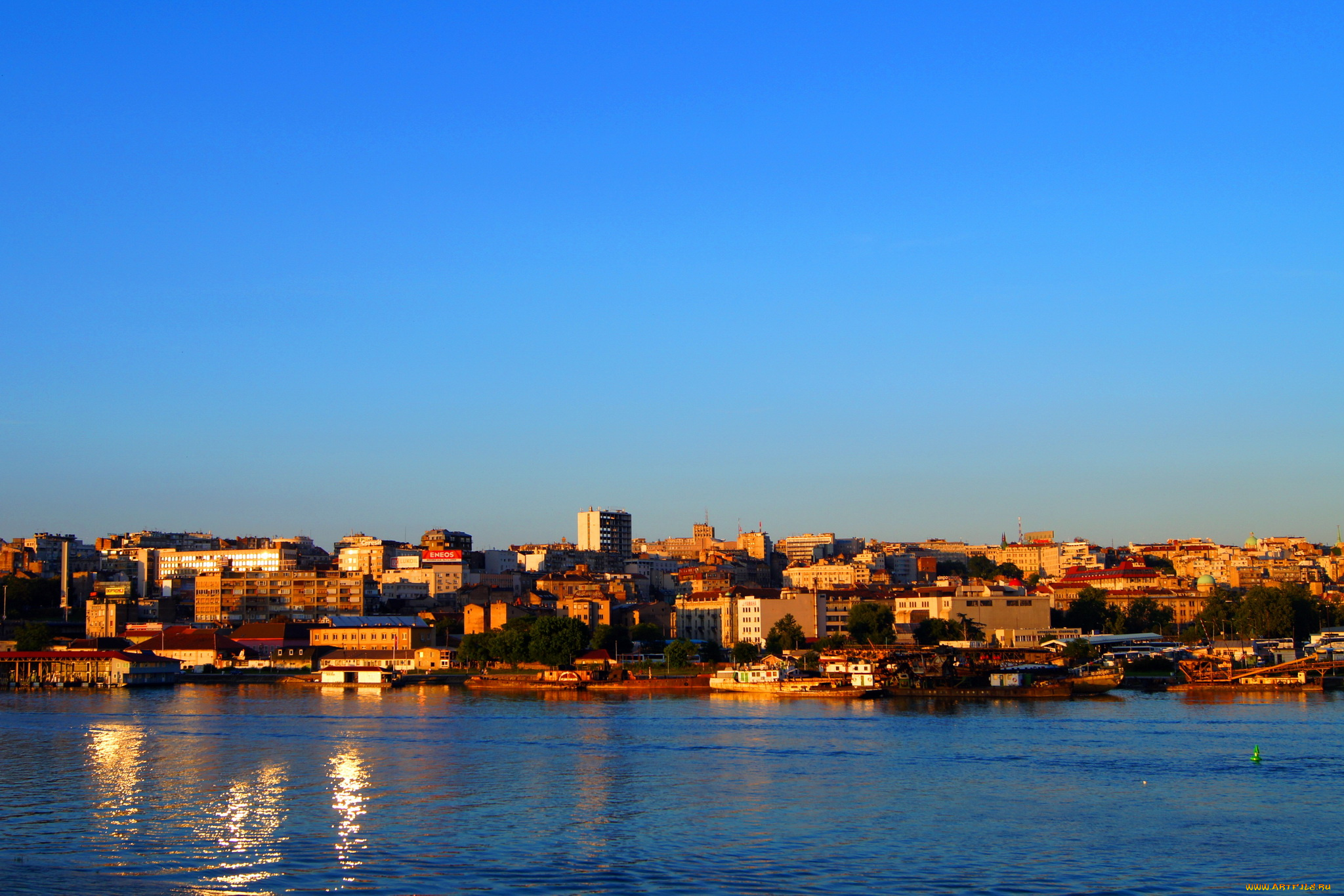 сербия, белград, города, столицы, государств, дома, море, набережная, закат