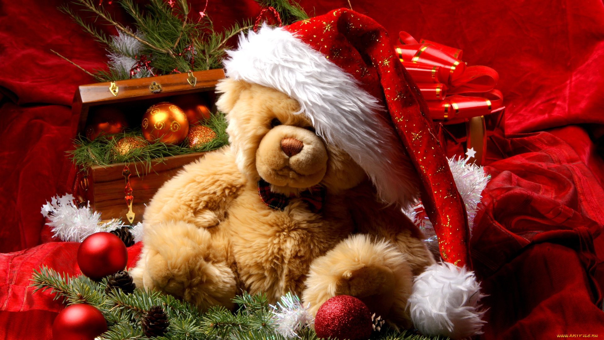 праздничные, мягкие, игрушки, санта, мишка, украшения, рождество, новый, год, decoration, christmas, new, year