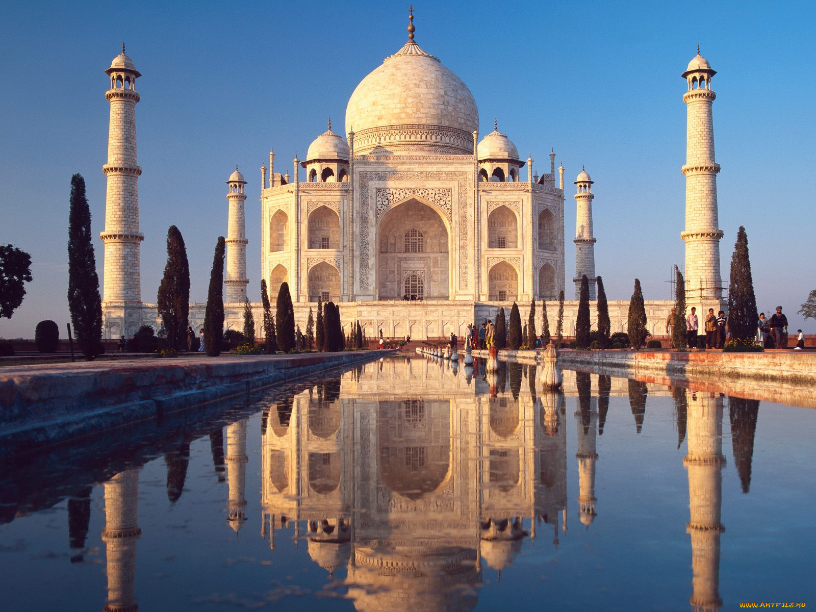 taj, mahal, agra, india, города