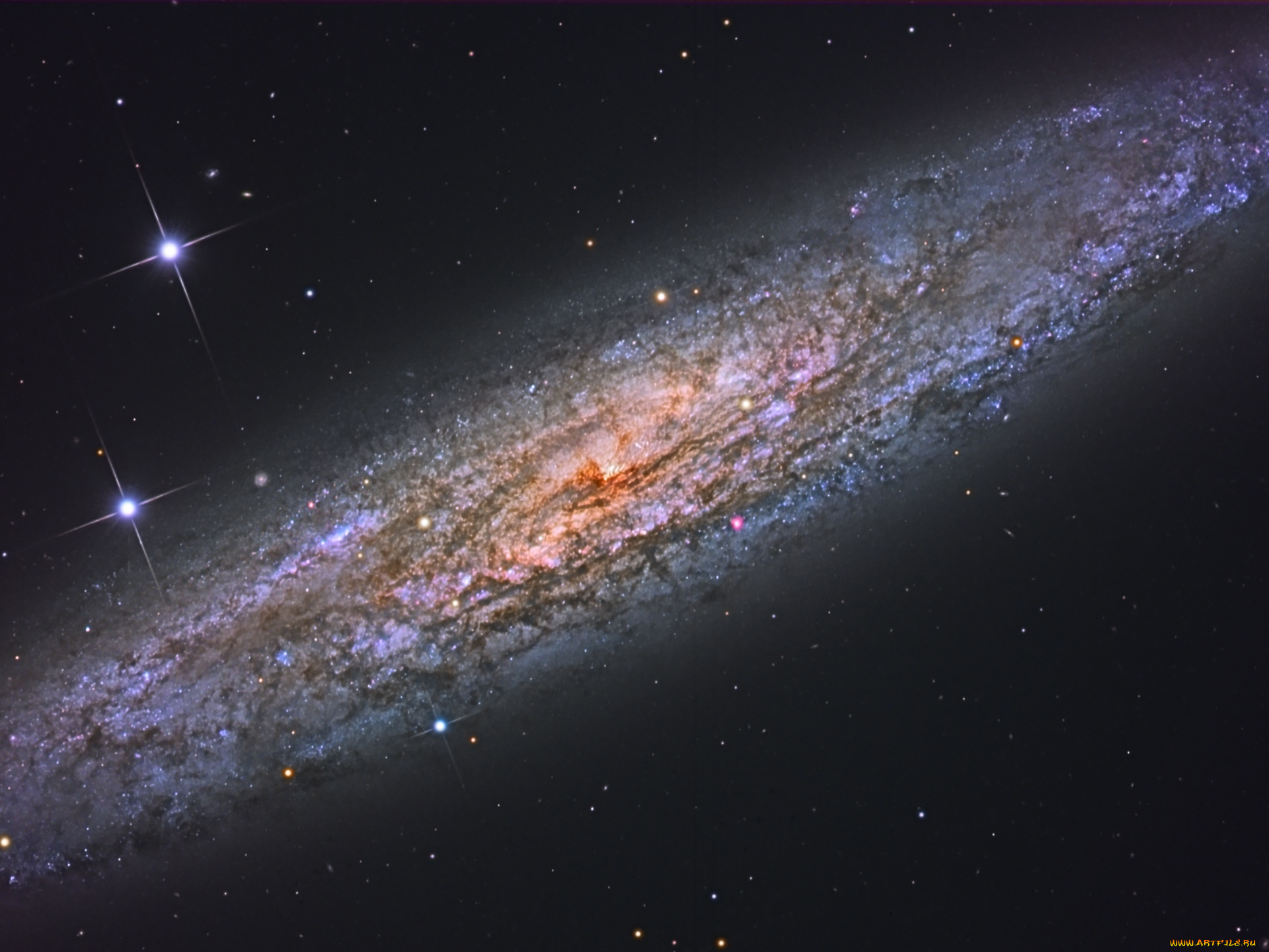 ngc253, космос, галактики, туманности