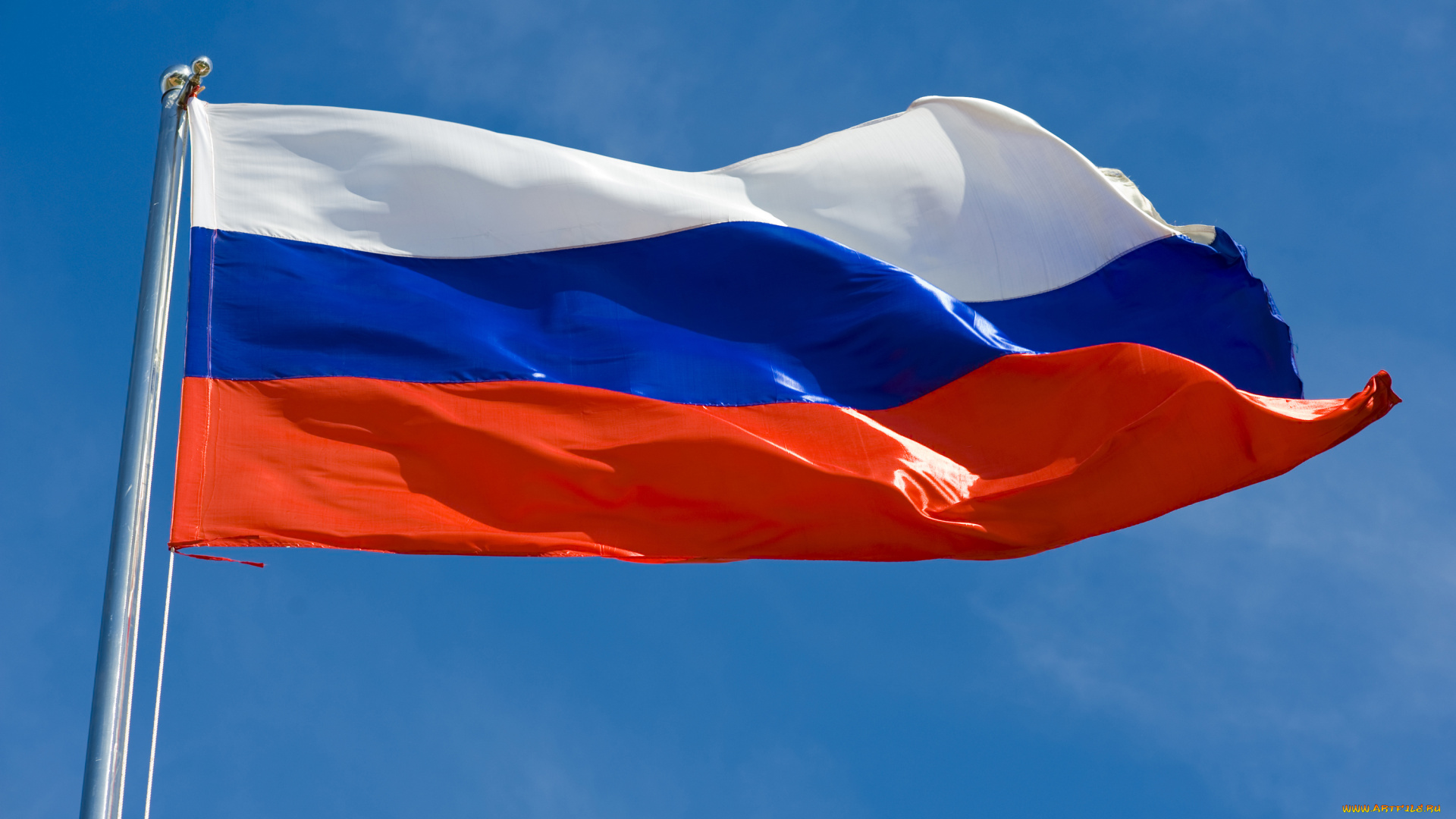 российский, флаг, разное, флаги, гербы, россия, триколор, ветер, флагшток