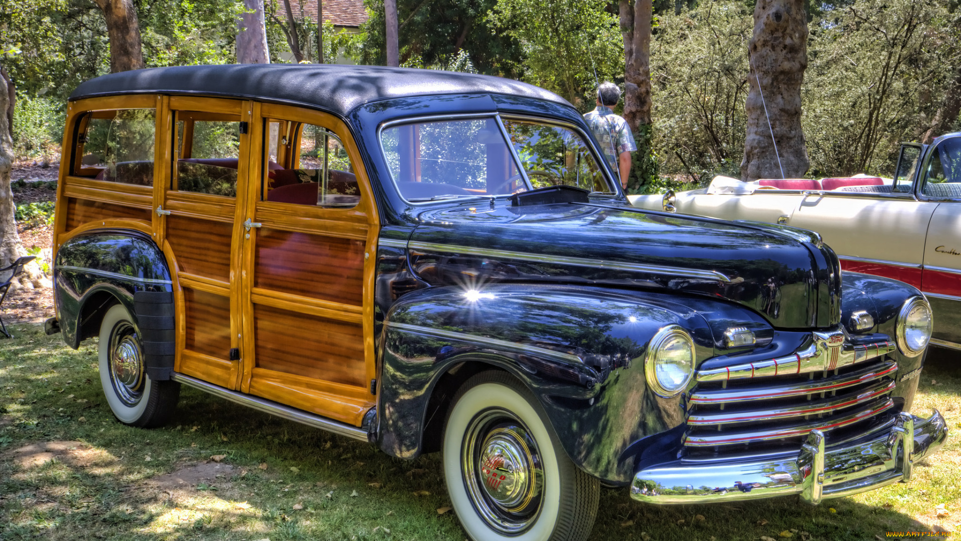 1946, ford, woodie, wagon, автомобили, выставки, и, уличные, фото, выставка, автошоу