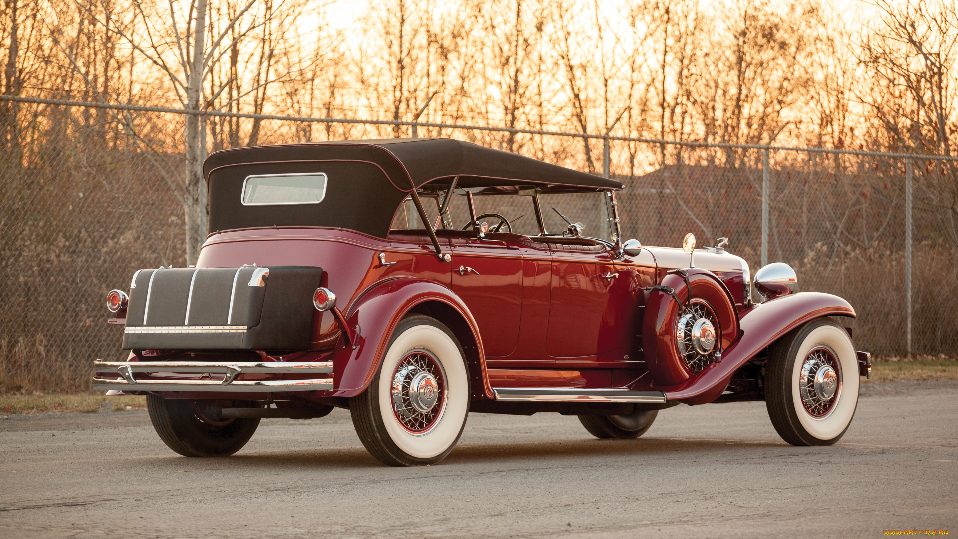 автомобили, классика, chrysler, 1931г, dual, imperial, cowl, phaeton, lebaron, cg, красный