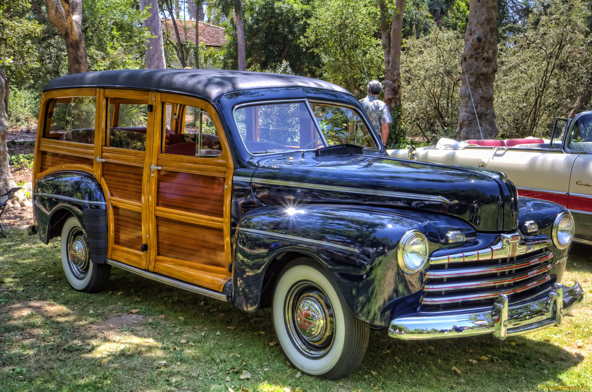 1946, ford, woodie, wagon, автомобили, выставки, и, уличные, фото, выставка, автошоу