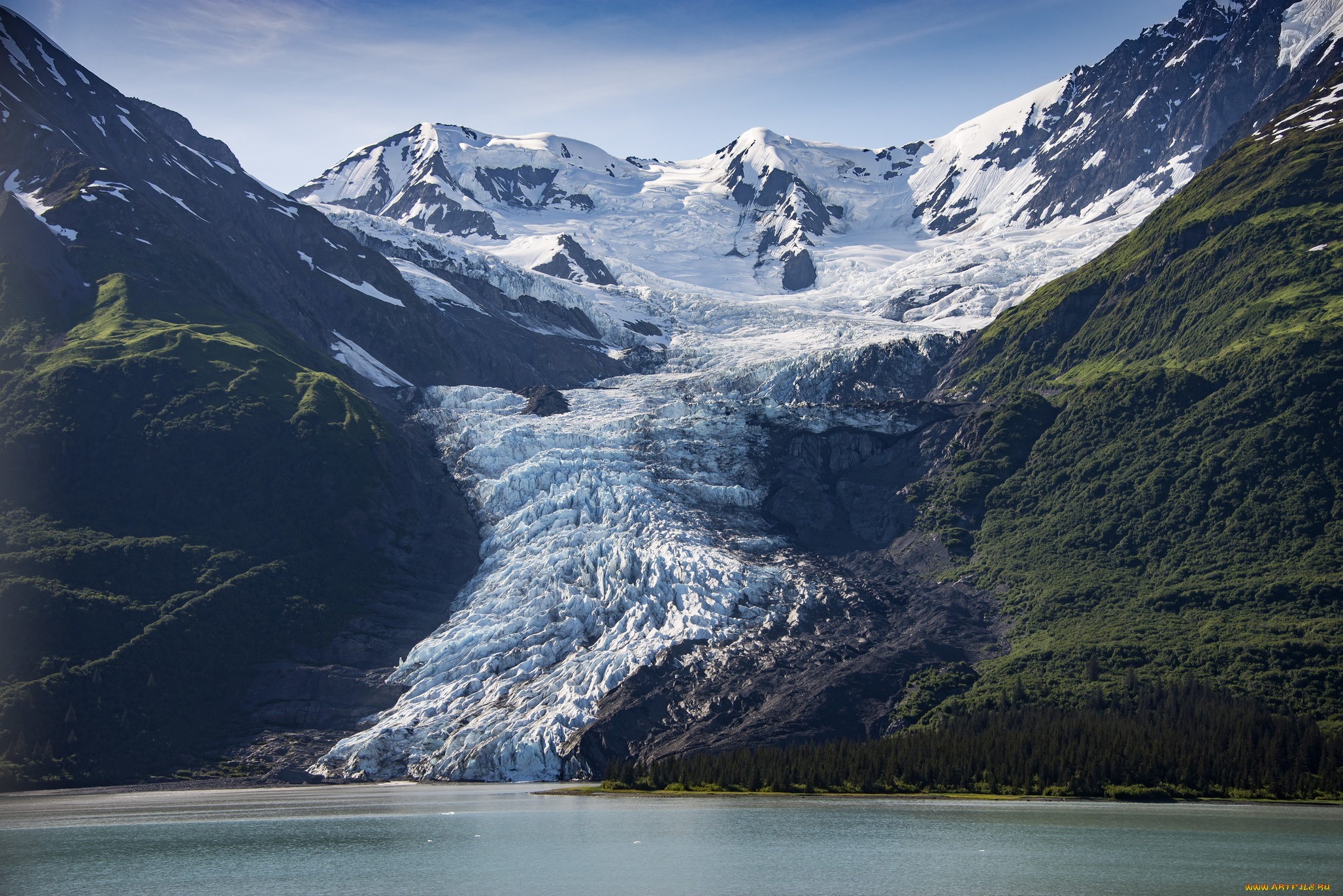 Горный ледник это. Горно-Долинные ледники. Ледник Безенги. Ледник Оксфьордйокелен. Бартуйский ледник.