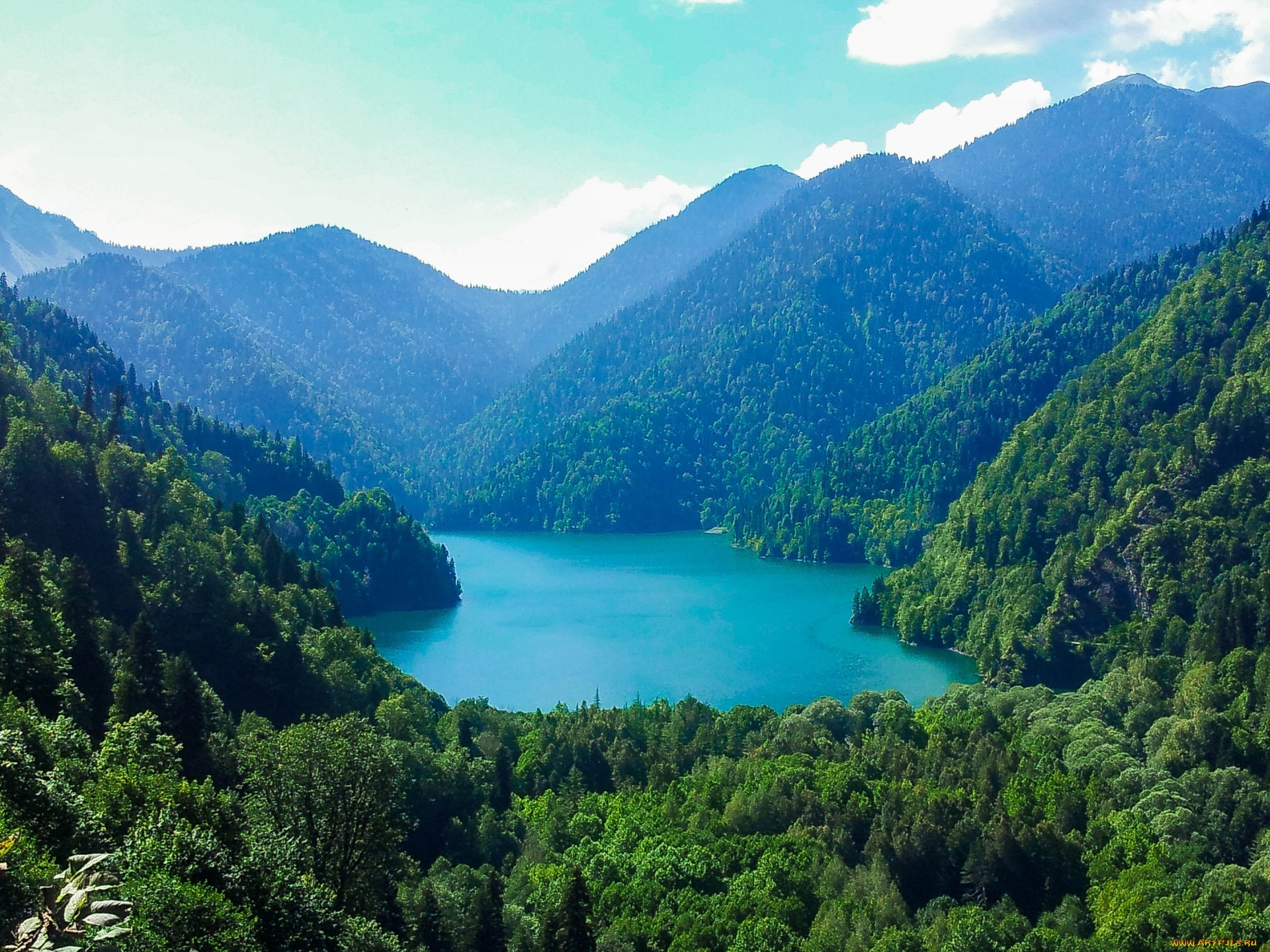 озеро, рица, природа, реки, озера, горы, рица, озеро, кавказ, абхазия
