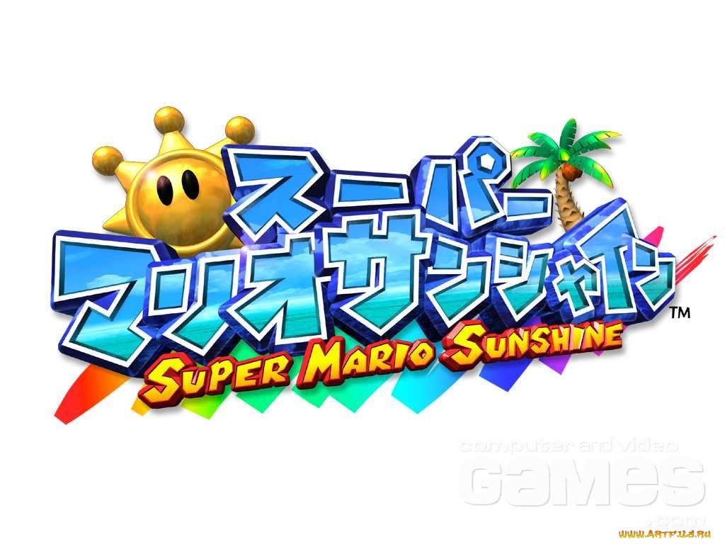 видео, игры, super, mario, sunshine