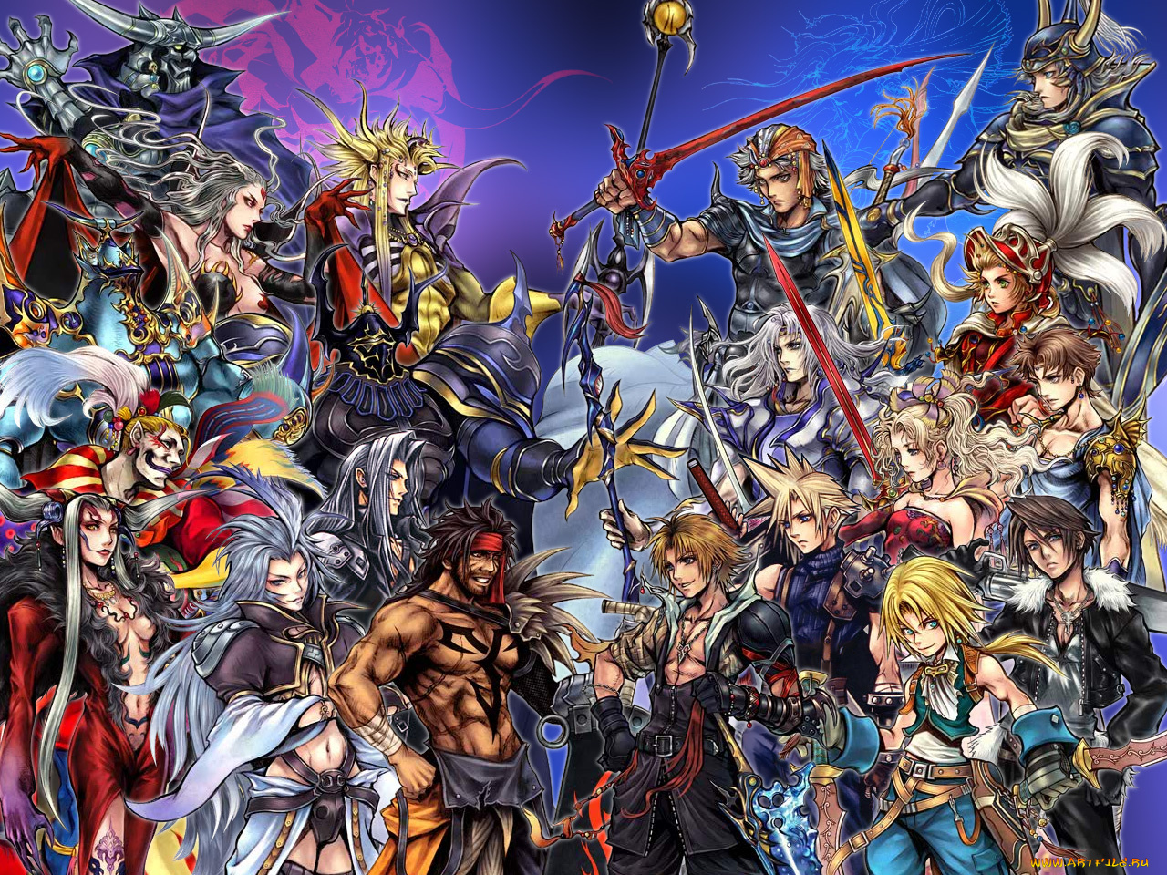 dissidia, final, fantasy, видео, игры