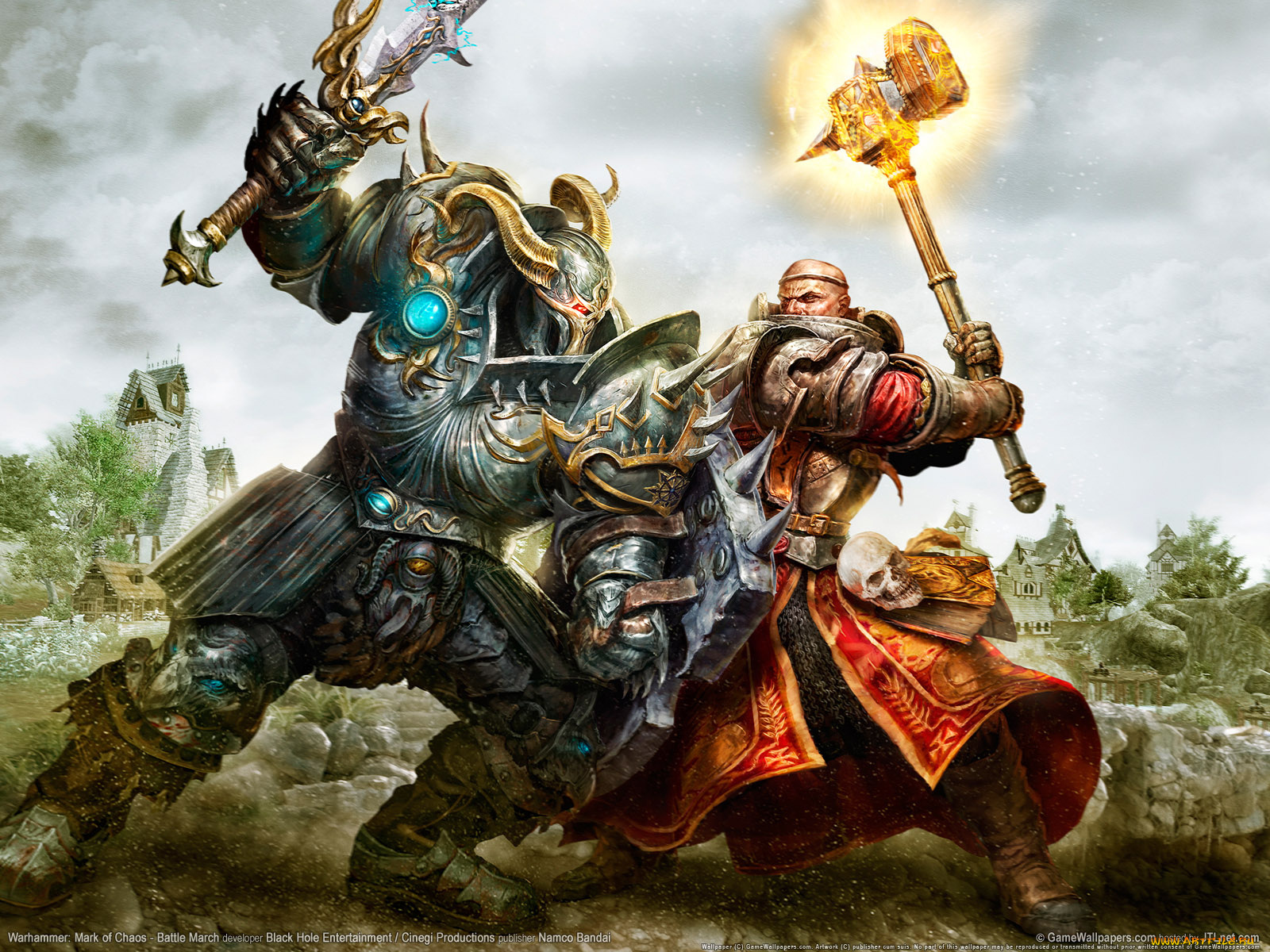 warhammer, mark, of, chaos, battle, march, видео, игры