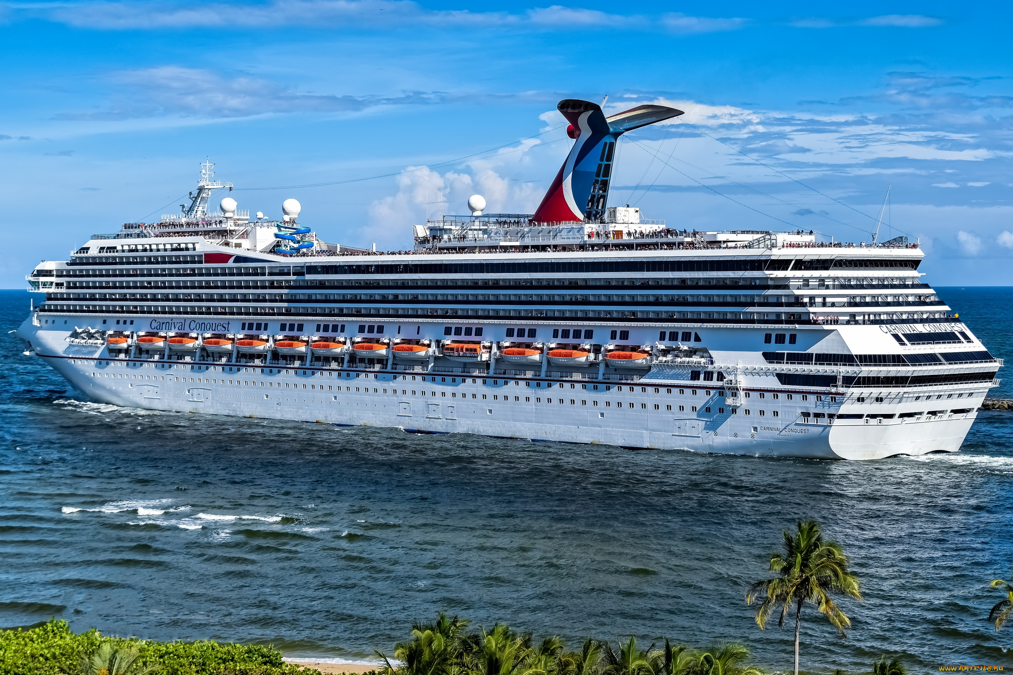 carnival, conquest, корабли, лайнеры, круиз, лайнер