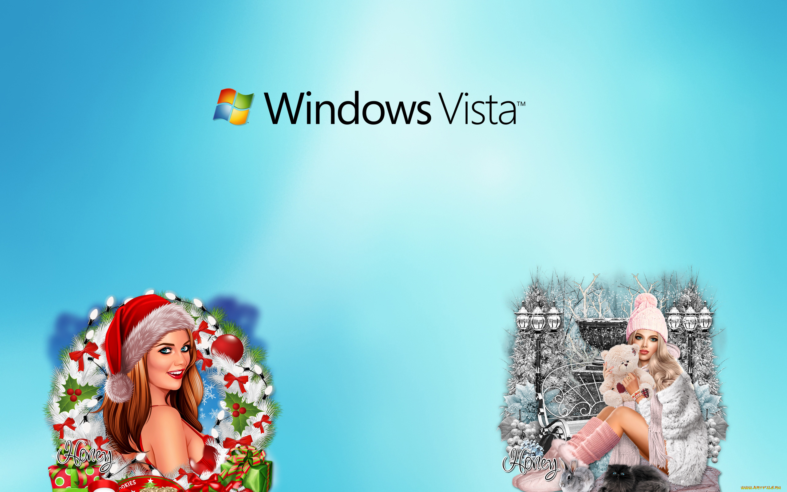 компьютеры, windows, vista, windows, longhorn, логотип, фон