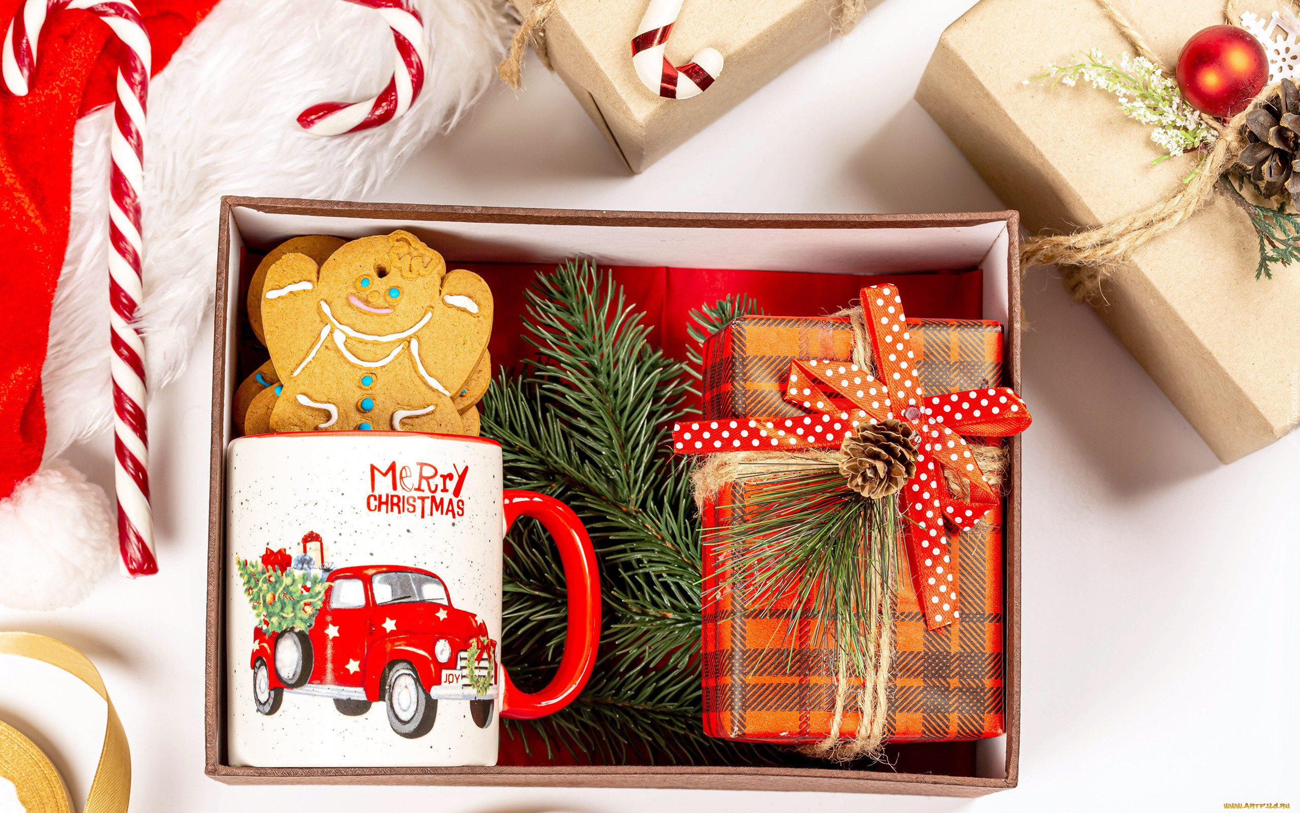 праздничные, подарки, и, коробочки, леденцы, подарки, пряники