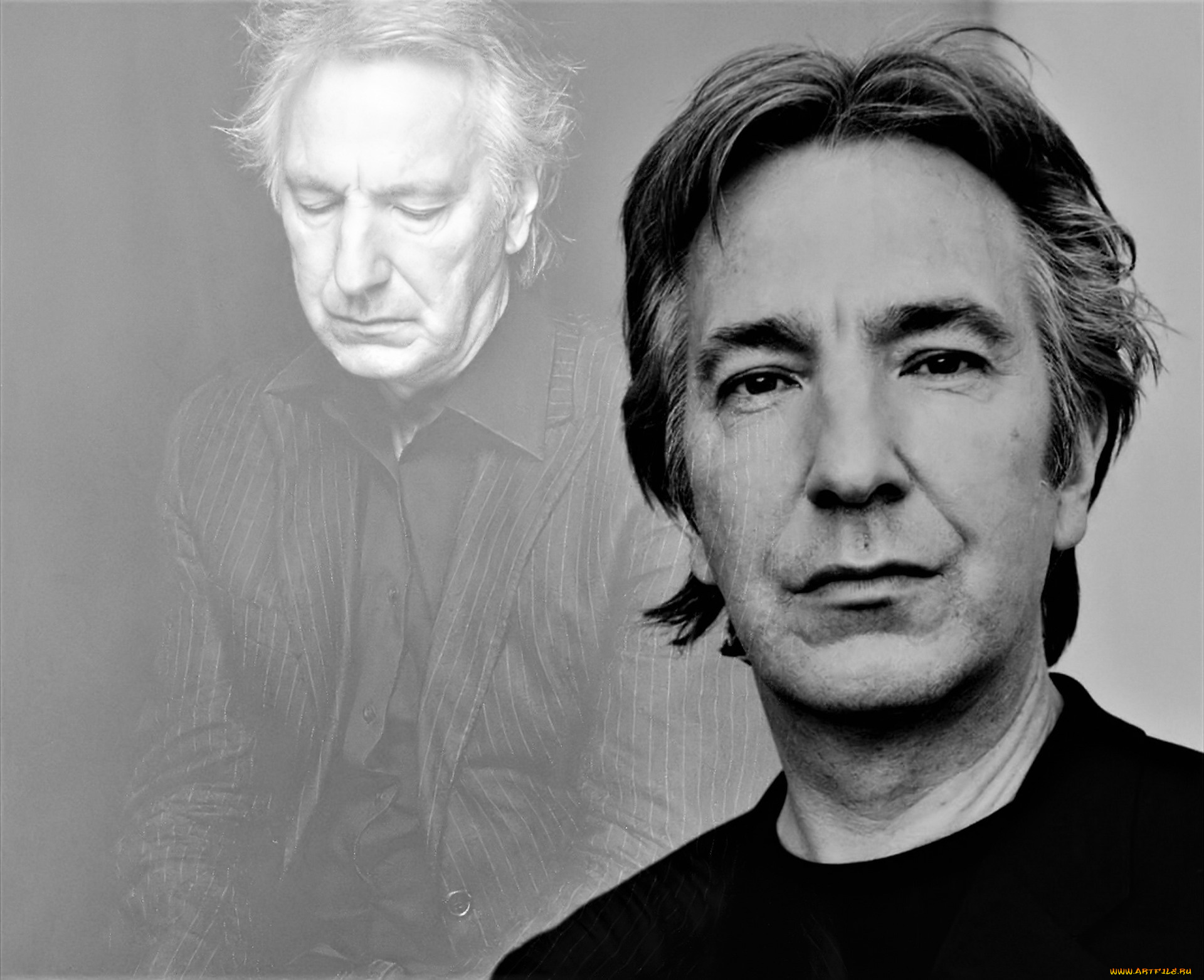 мужчины, alan, rickman, актер, лицо